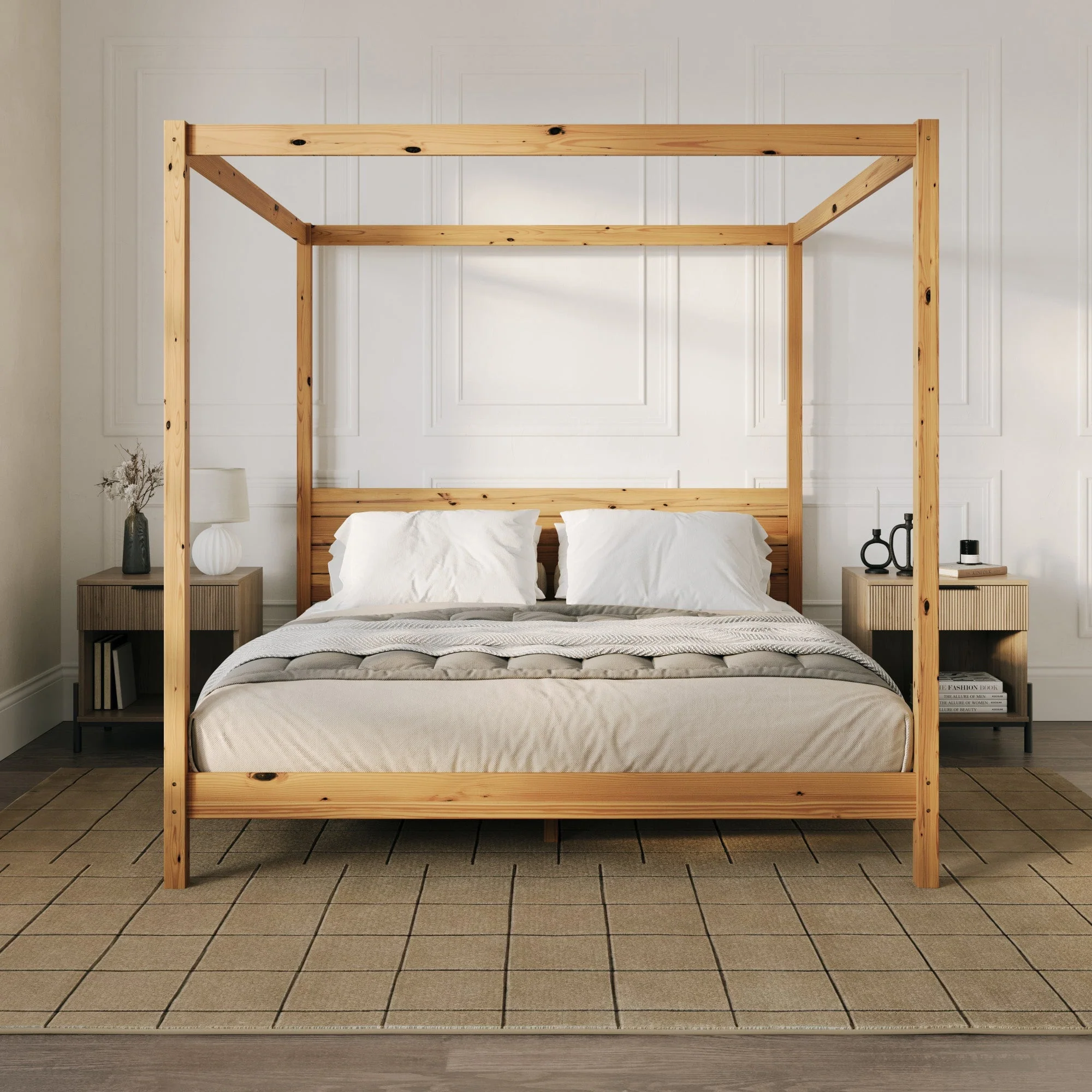 Isla Solid Wood Canopy Bedframe Collection - Image 14