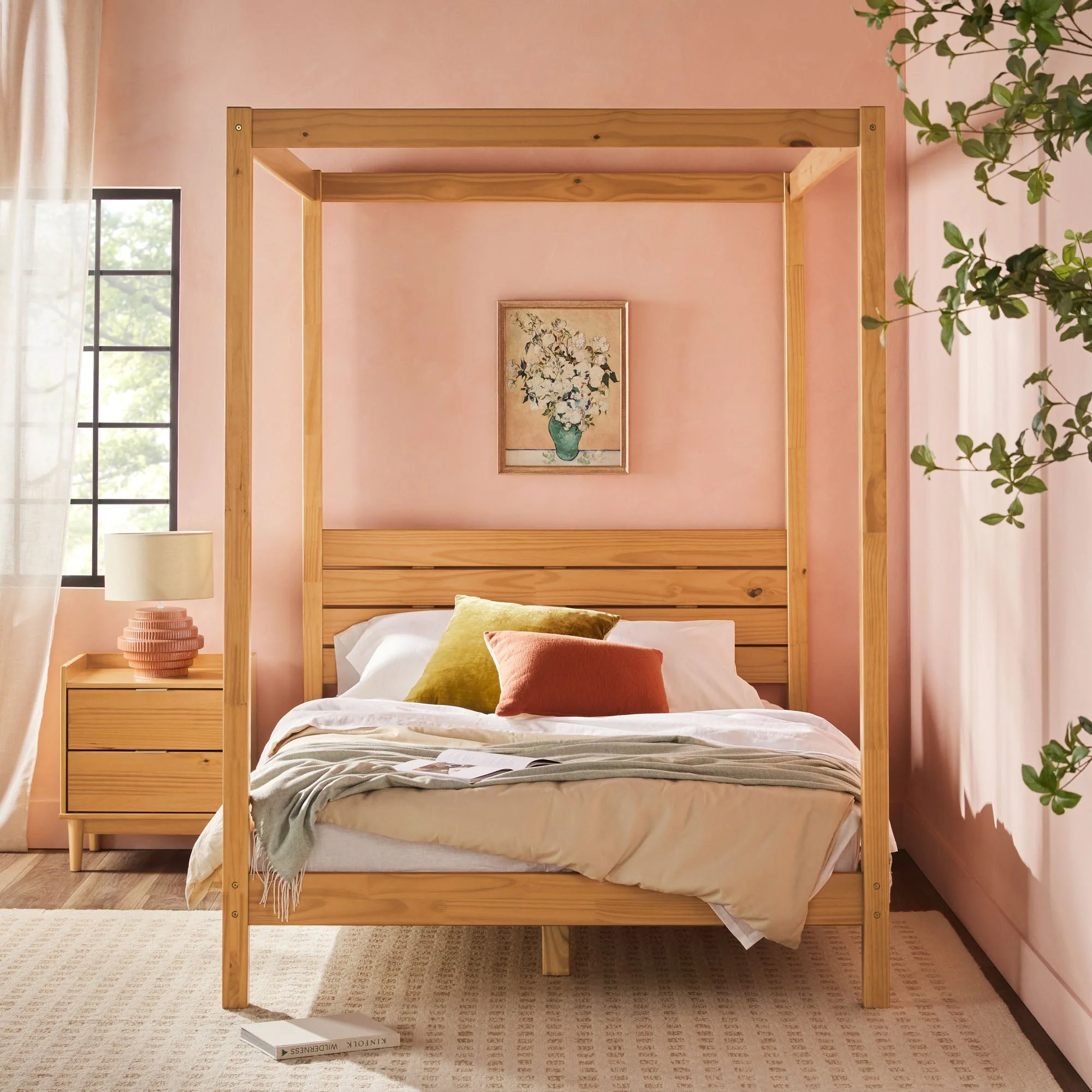 Isla Solid Wood Canopy Bedframe Collection - Image 15