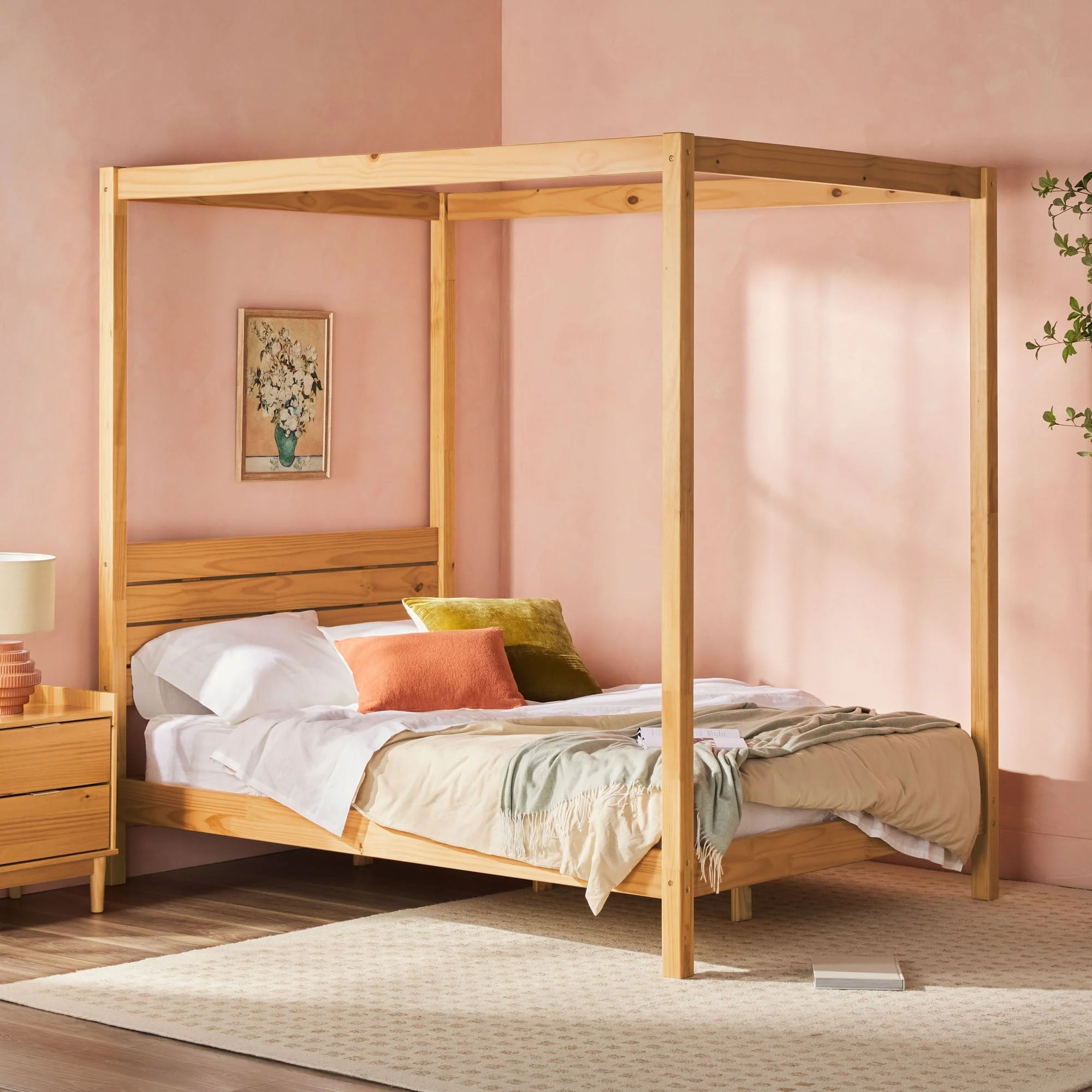 Isla Solid Wood Canopy Bedframe Collection - Image 16
