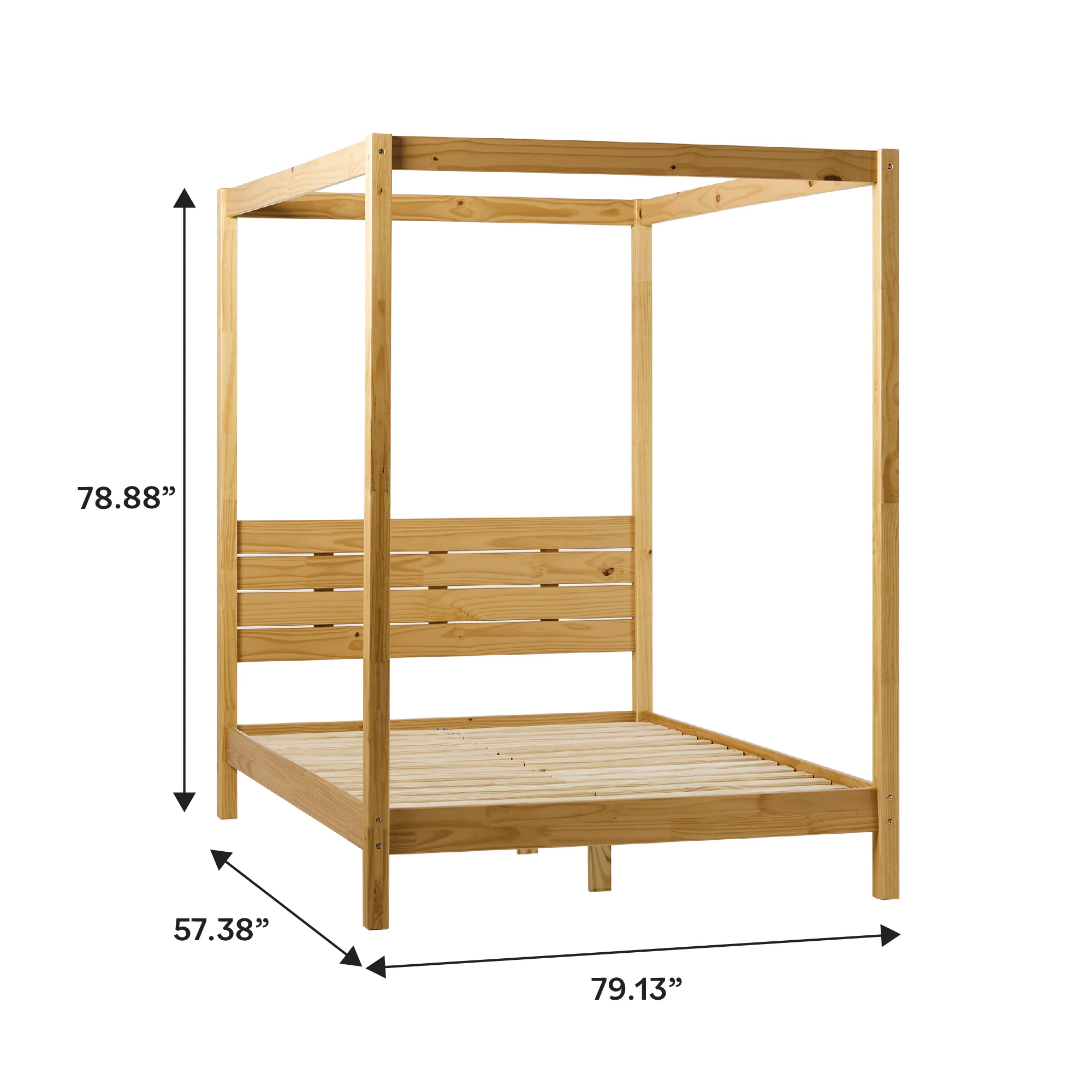 Isla Solid Wood Canopy Bedframe Collection - Image 19