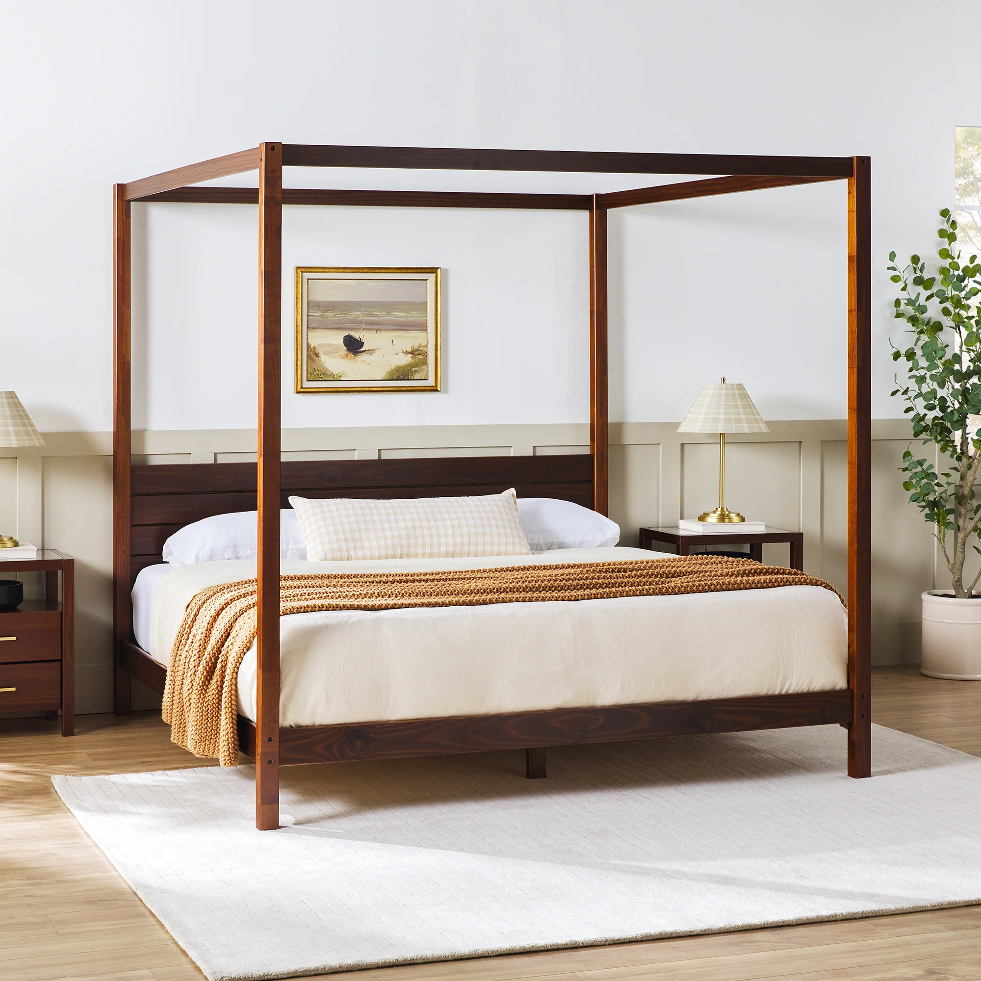 Isla Solid Wood Canopy Bedframe Collection - Image 20