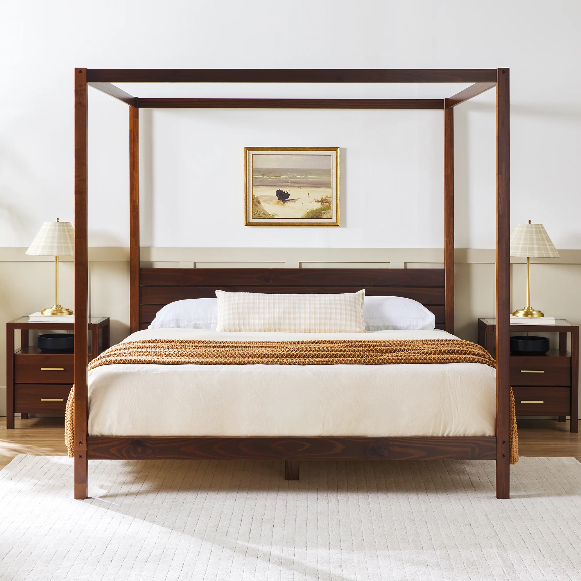 Isla Solid Wood Canopy Bedframe Collection - Image 21