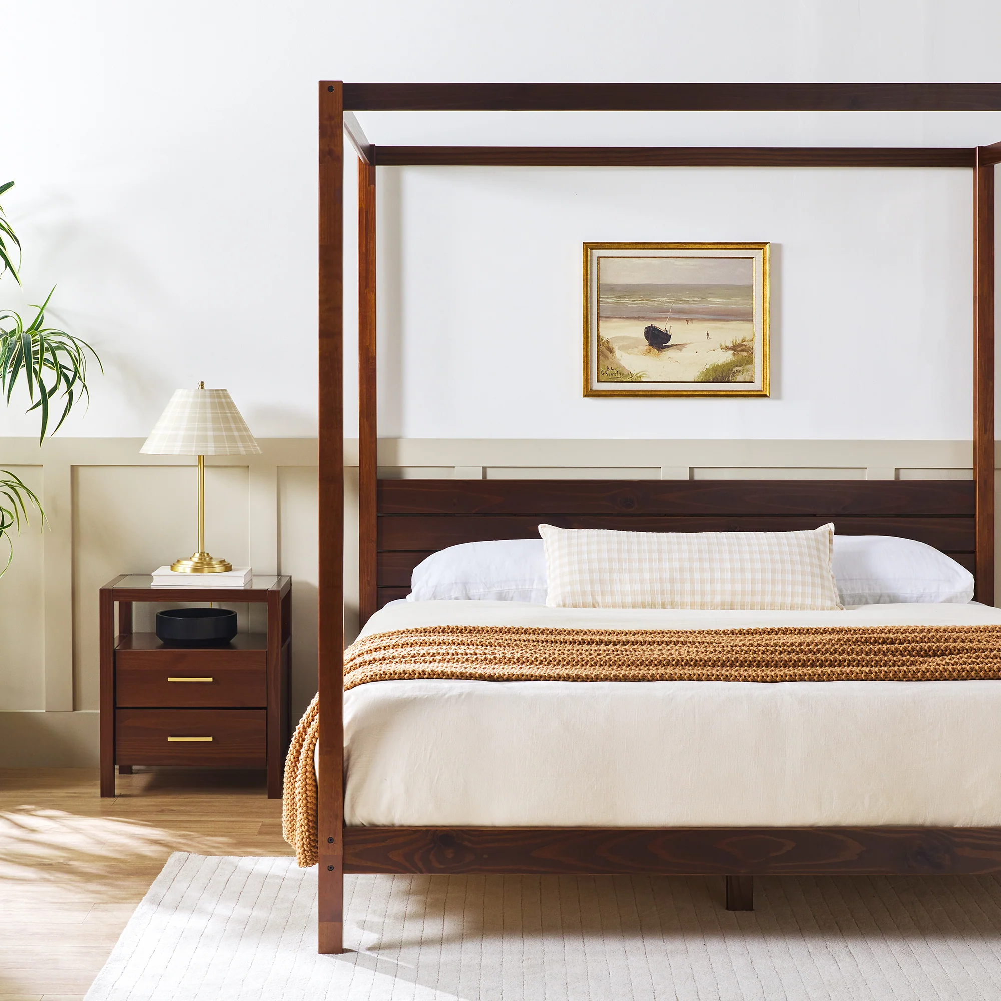 Isla Solid Wood Canopy Bedframe Collection - Image 25
