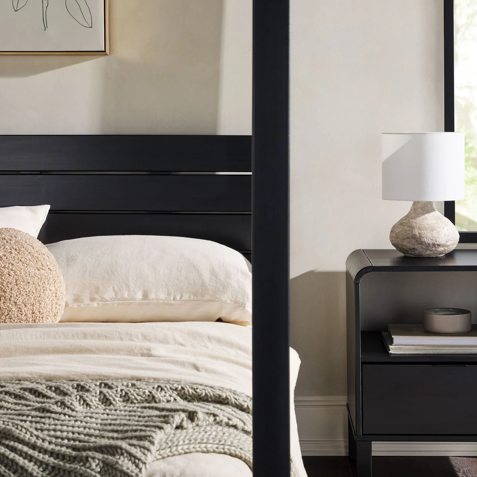 Isla Solid Wood Canopy Bedframe Collection - Image 33
