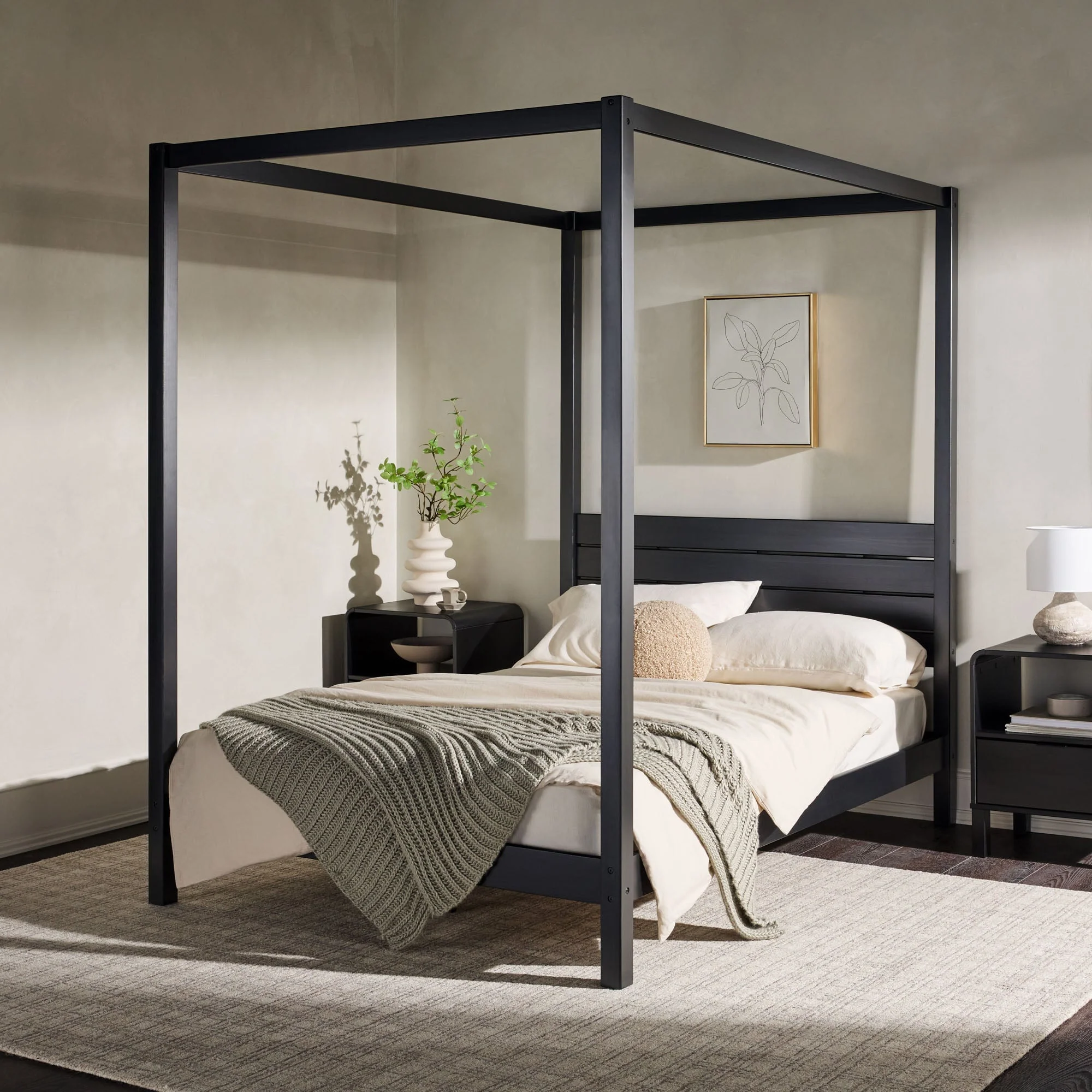 Isla Solid Wood Canopy Bedframe Collection - Image 34