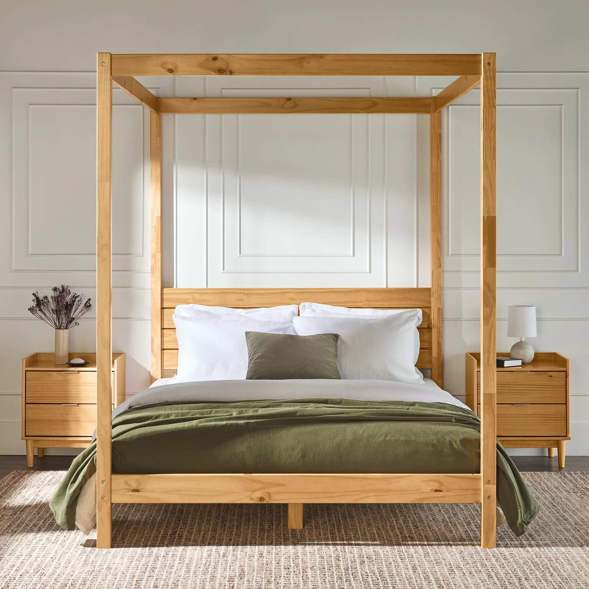Isla Solid Wood Canopy Bedframe Collection - Image 5