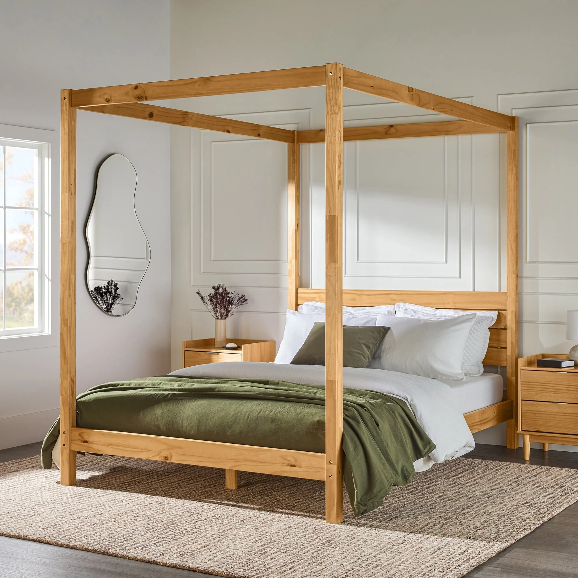 Isla Solid Wood Canopy Bedframe Collection - Image 6