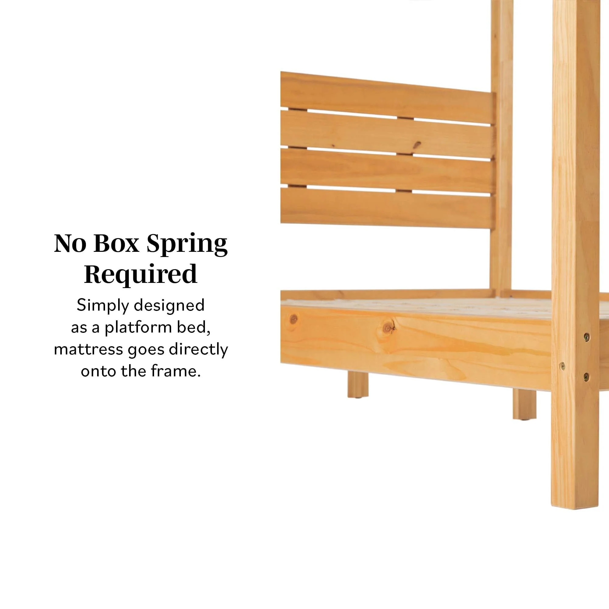 Isla Solid Wood Canopy Bedframe Collection - Image 7