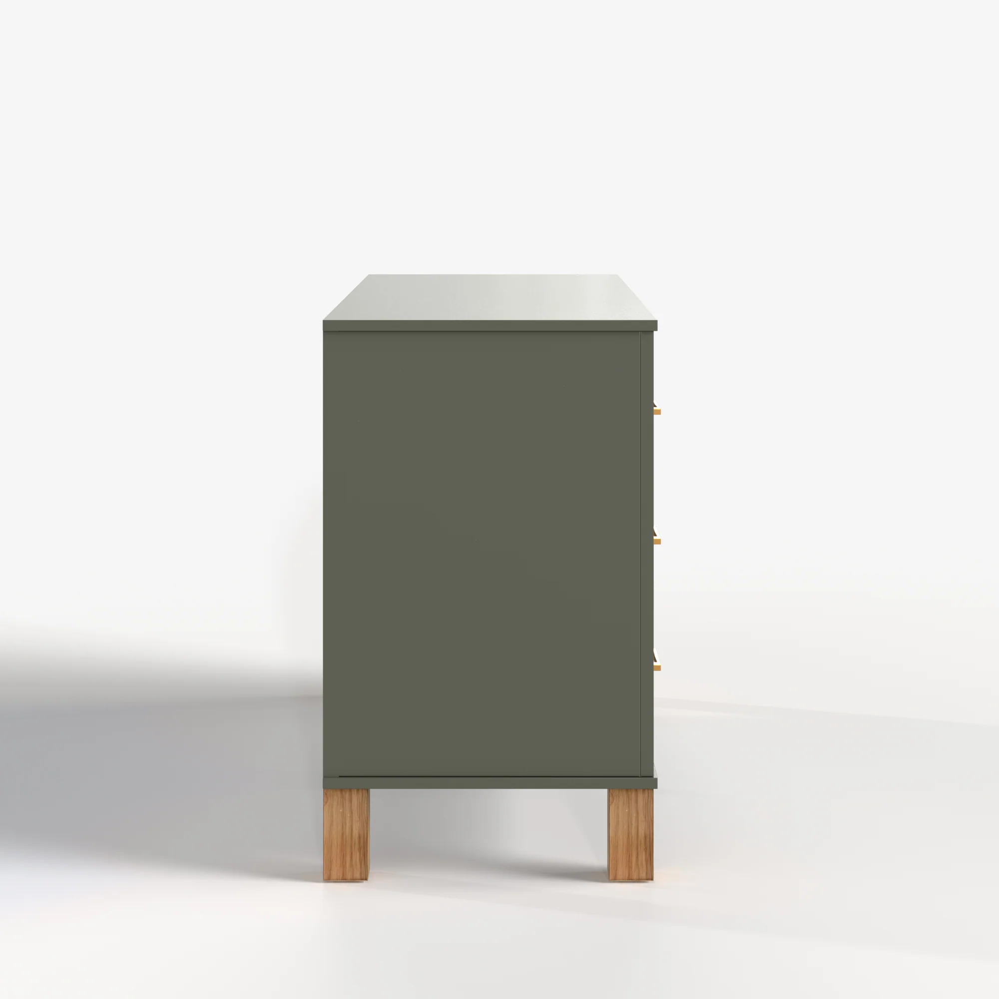 Modern 6-Drawer Dresser with Solid Wood Legs - Image 21