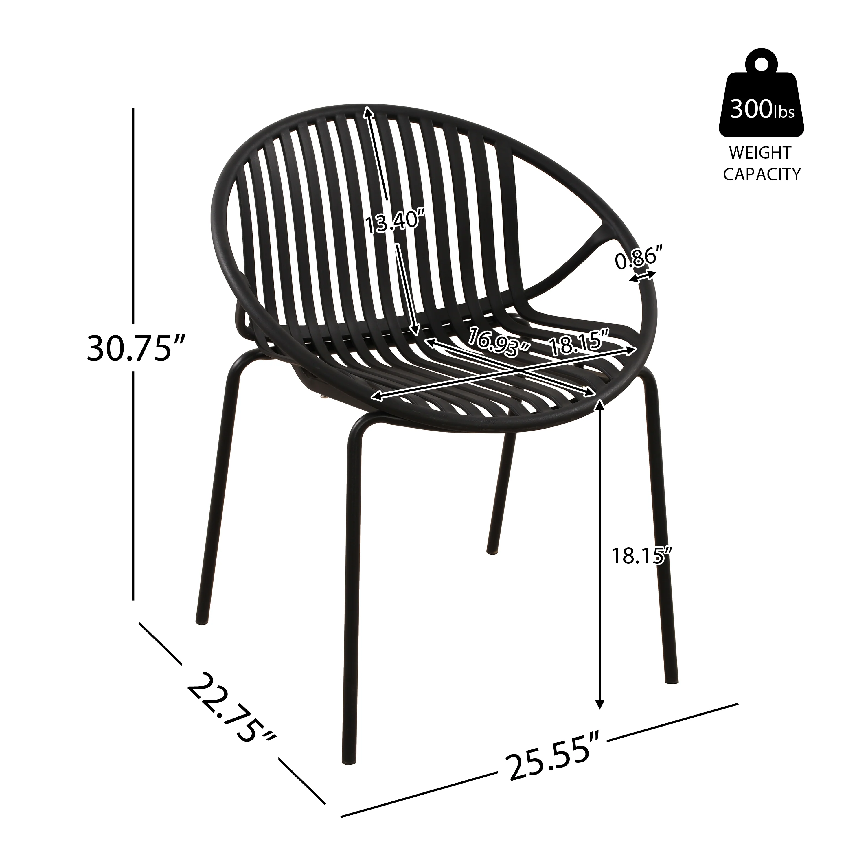 Walker Edison | Modern 7 Pieces Outdoor Patio Dining Set - Image 3