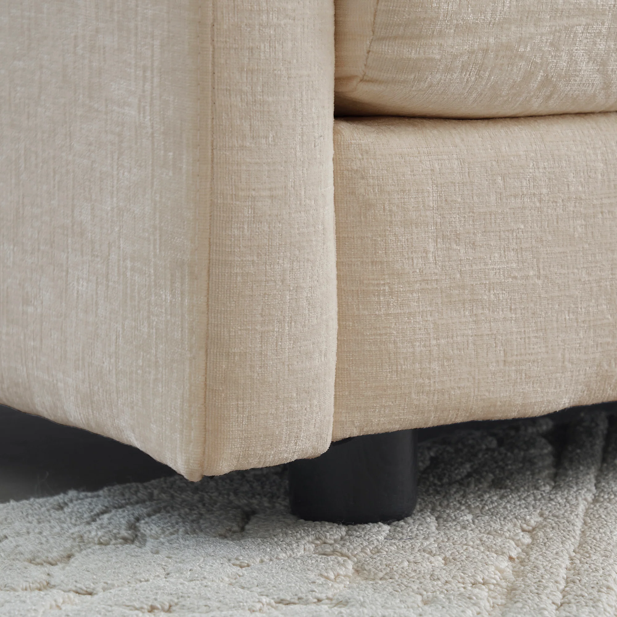 Walker Edison | Modern Chenille 3-Seater Cloud Couch - Image 5