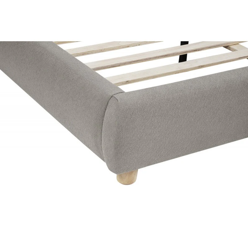 Walker Edison | Modern Contemporary Soft Burlap Fabric Queen Bed - Image 4