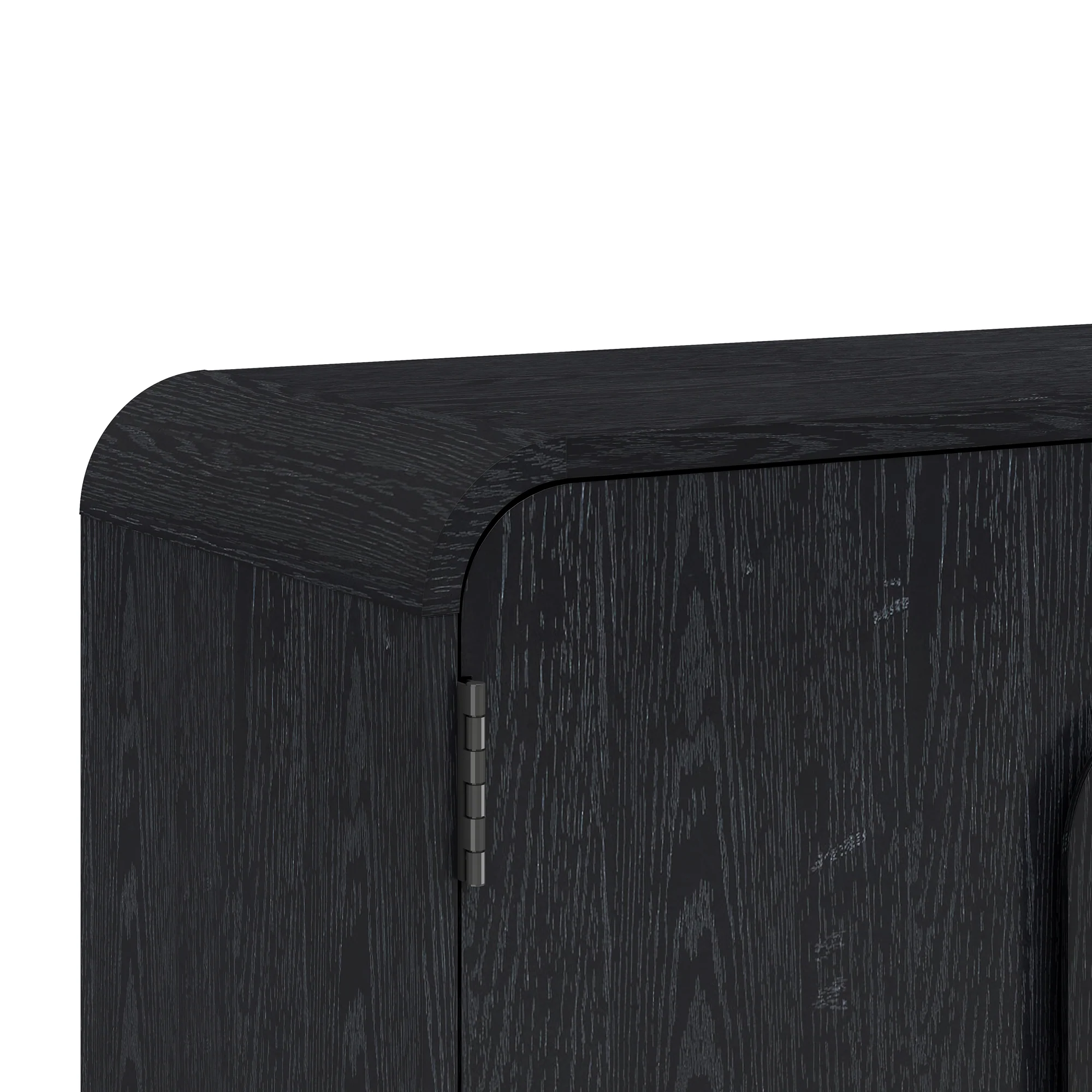 Chantelle Modern Curved 32" Entryway Accent Cabinet - Image 12