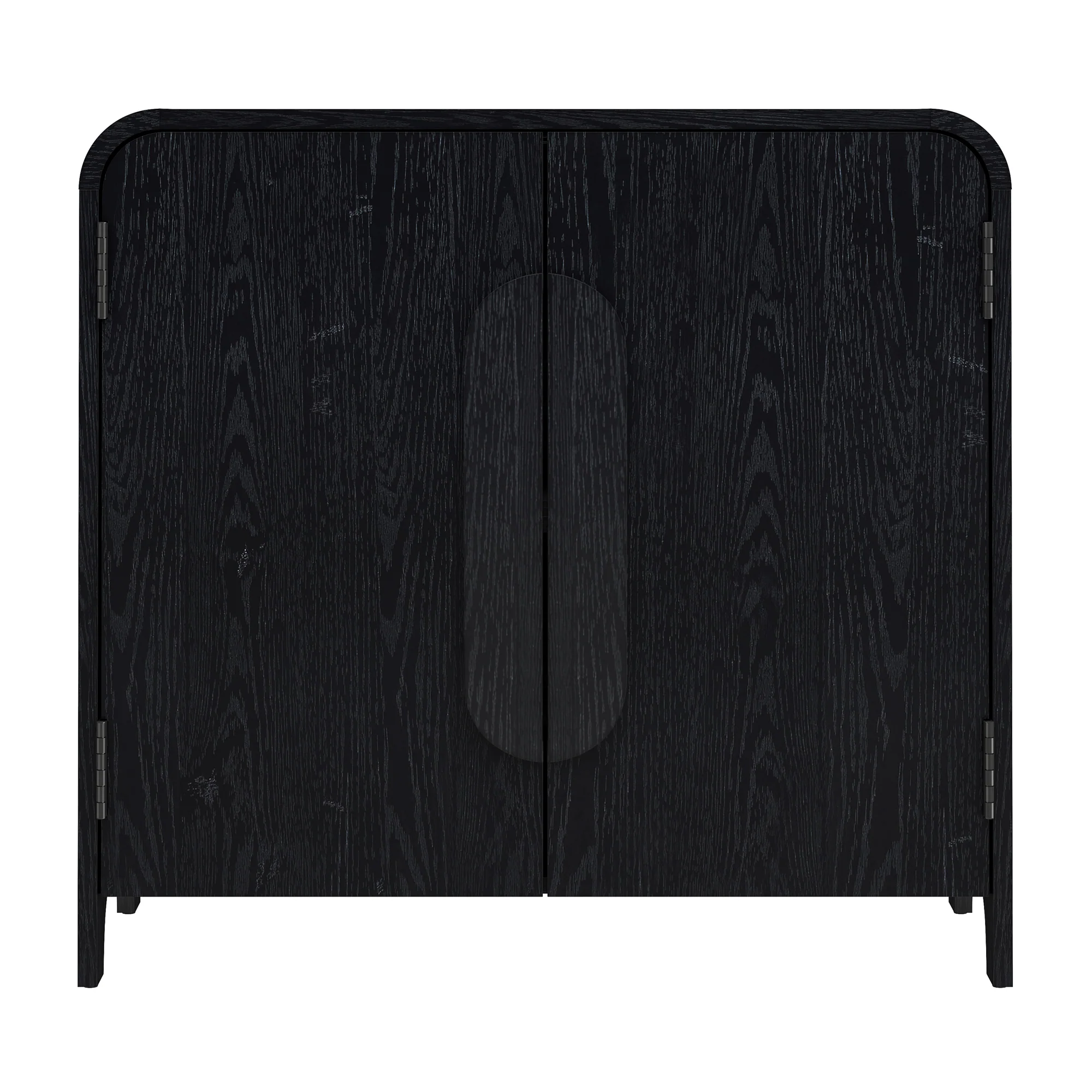 Chantelle Modern Curved 32" Entryway Accent Cabinet - Image 15