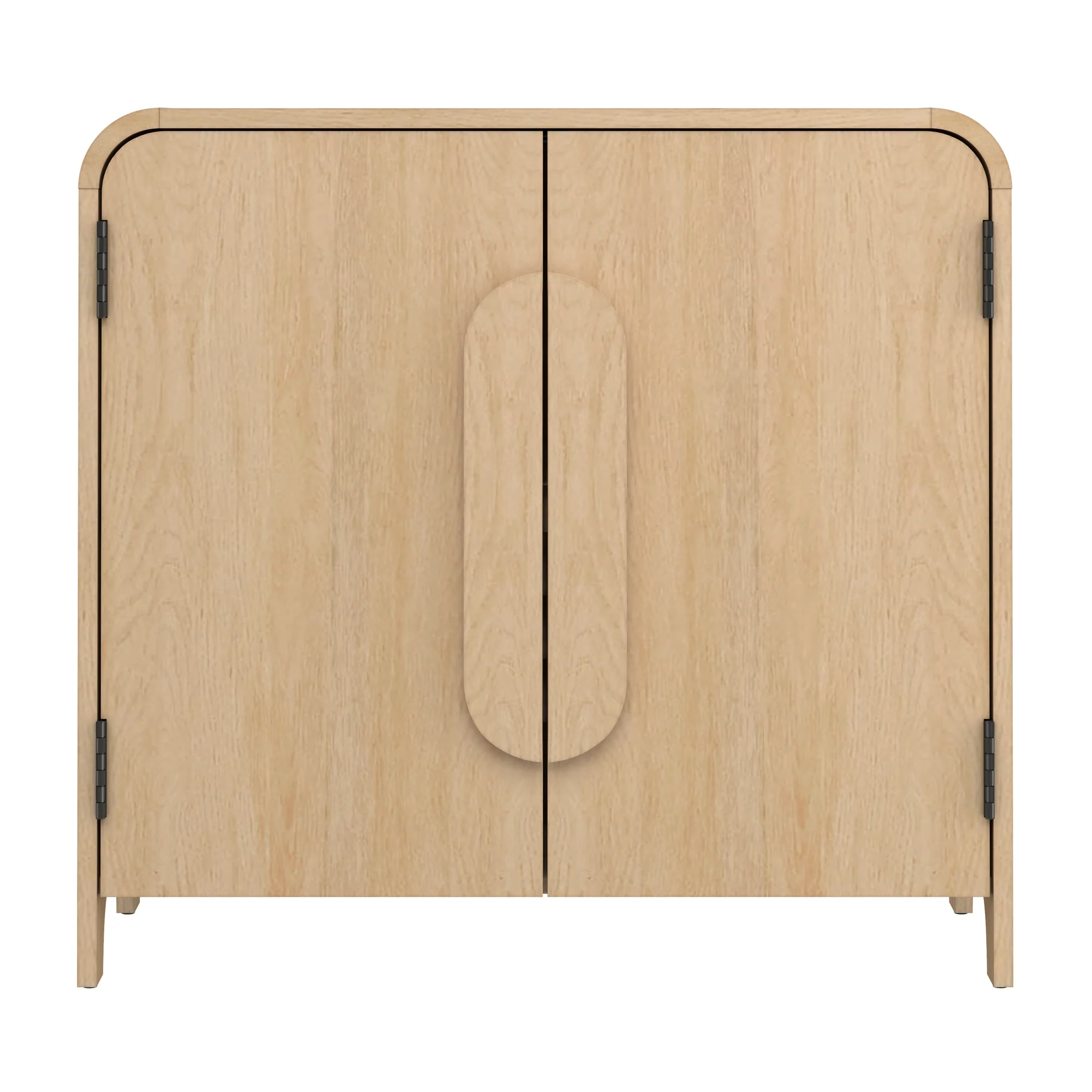 Chantelle Modern Curved 32" Entryway Accent Cabinet - Image 23