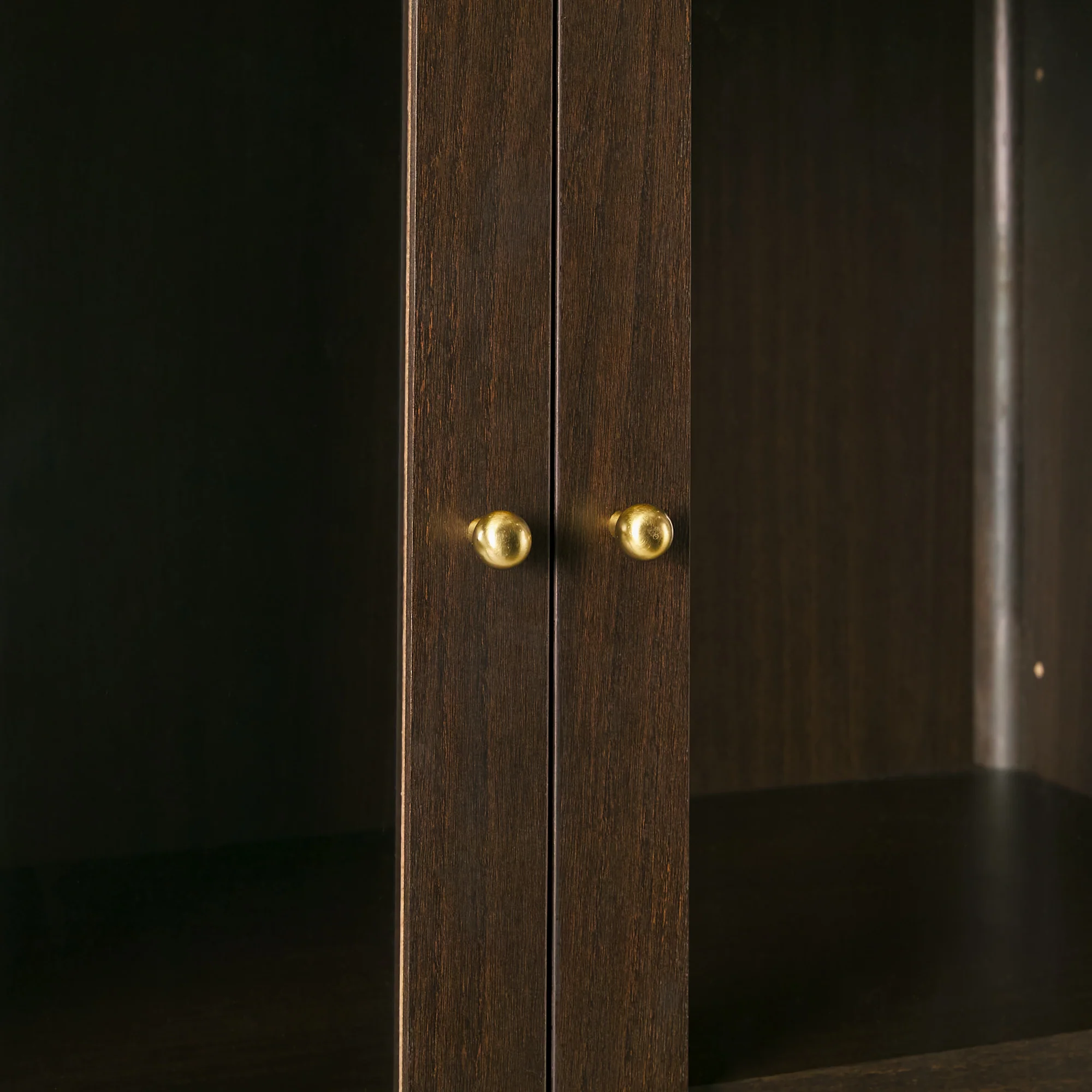 Samantha Modern Fluted Glass Cabinet Bookshelf - Image 17