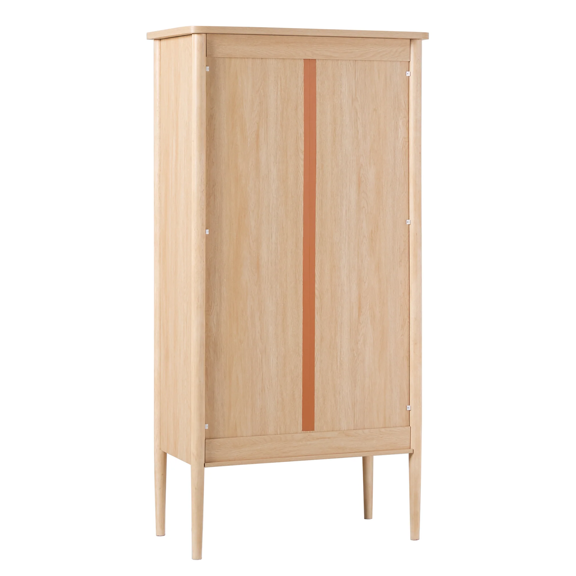 Samantha Modern Fluted Glass Cabinet Bookshelf - Image 28