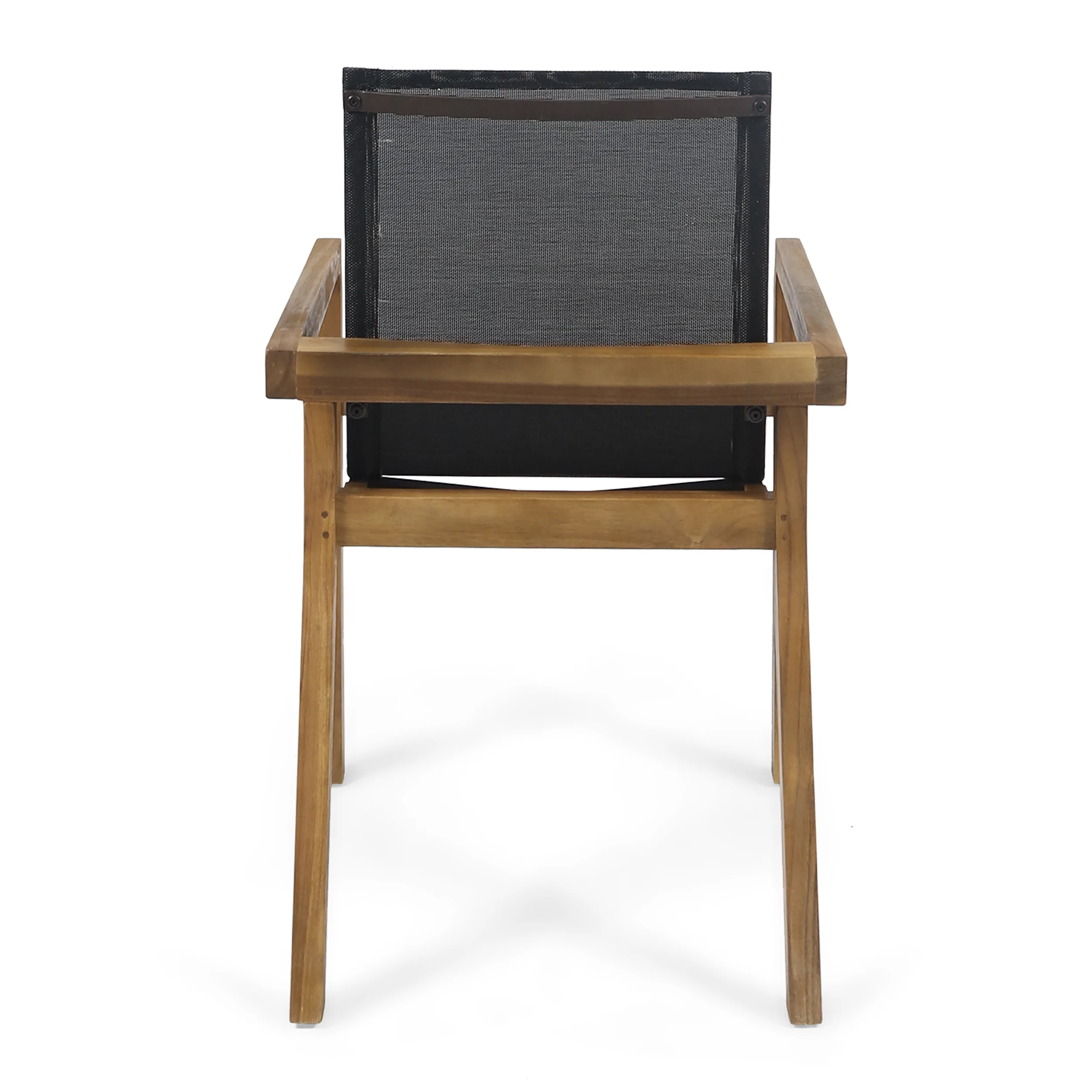 Modern Outdoor Dining Wood Teak Set, Seats 6 with Table - Image 6