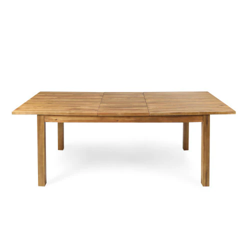 Modern Outdoor Dining Wood Teak Set, Seats 6 with Table - Image 9