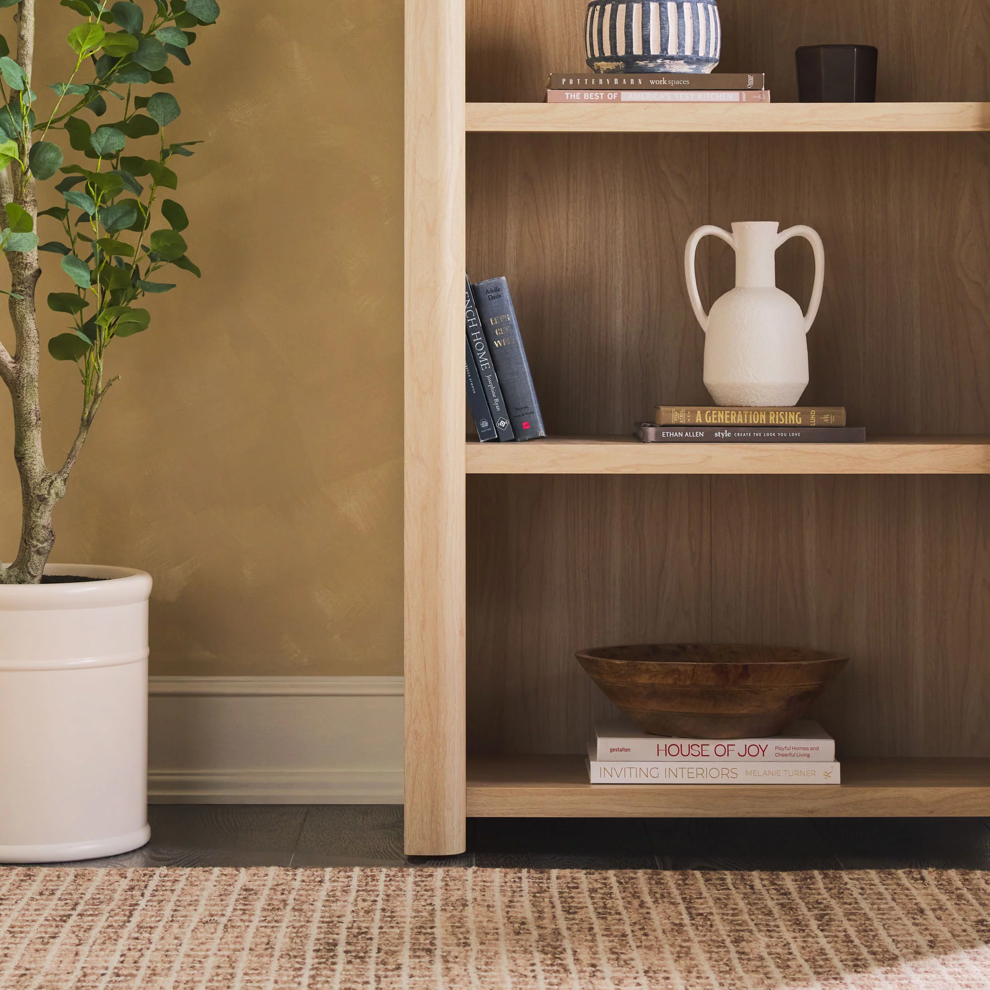 Amira Modern Wood Open Bookshelf - Image 9