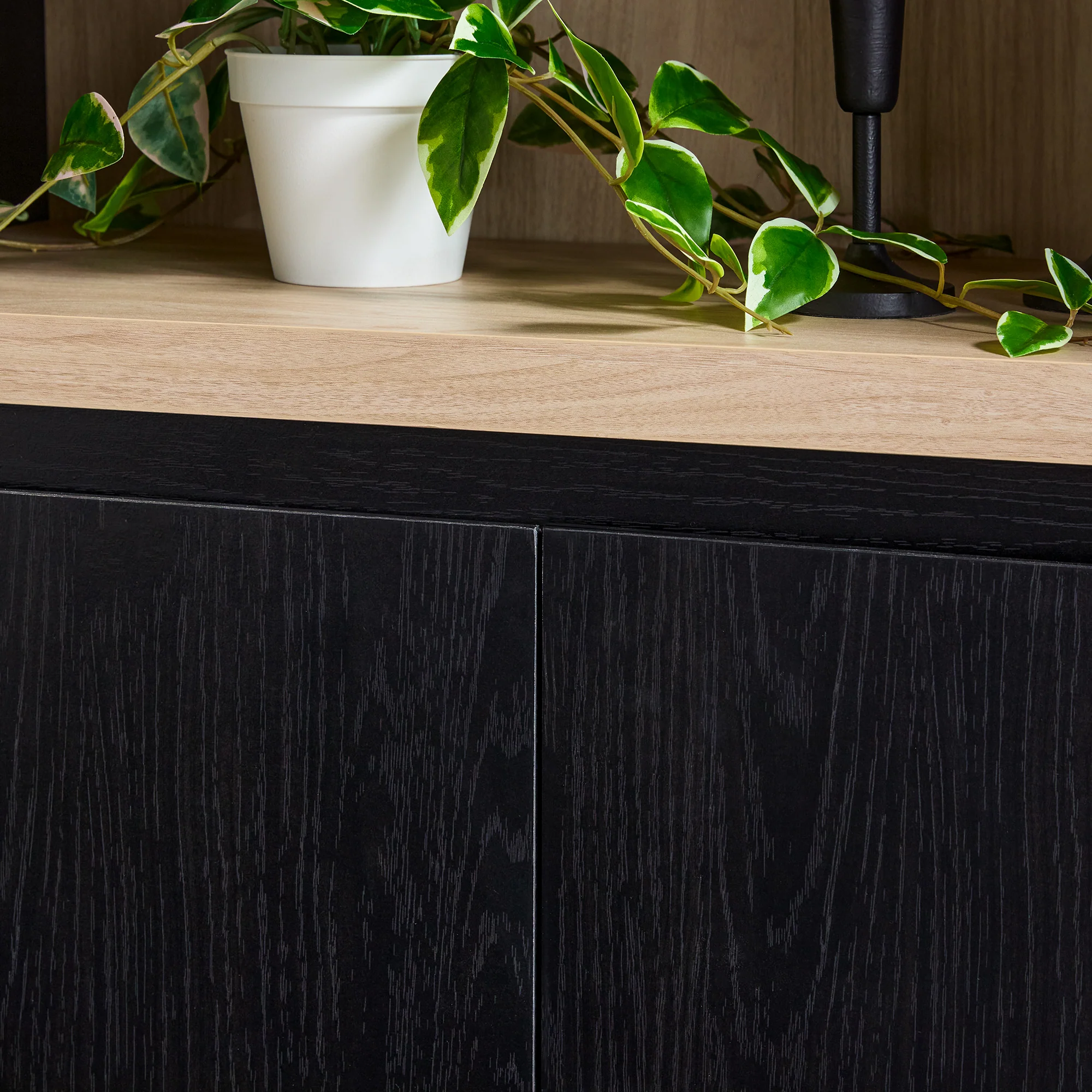 Amira Modern Wood Bookshelf with Storage Cabinet - Image 10
