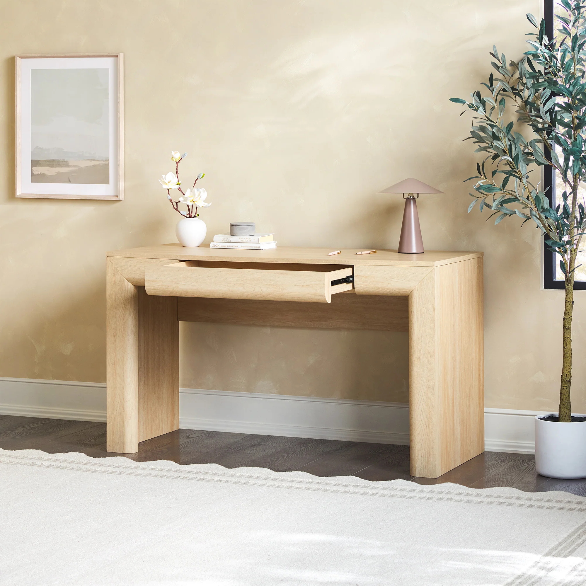 Amira Modern Curve Writing Desk - Image 4