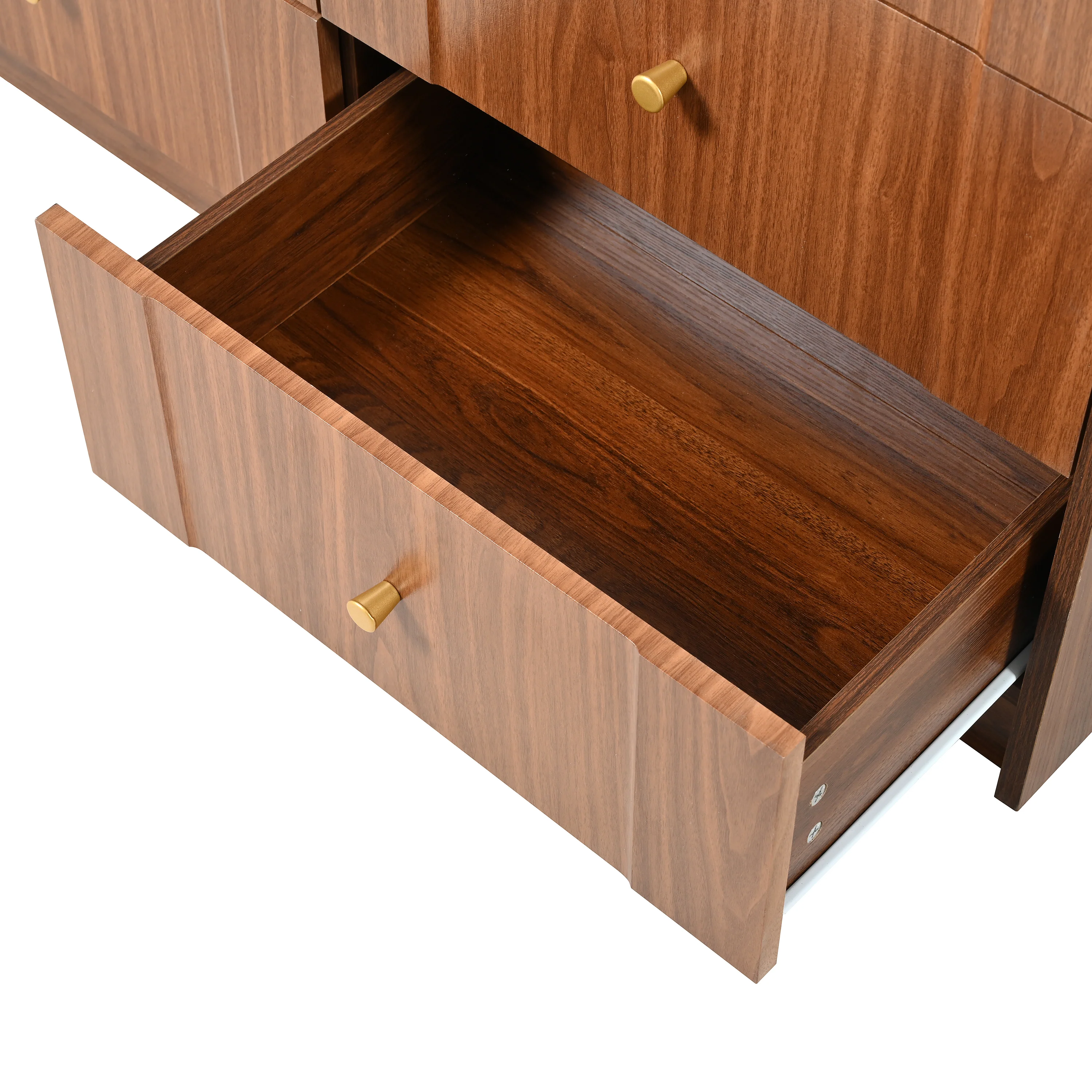Walker Edison | Multi-Functional Vanity Desk/Dresser Set with Flip-Top Mirror and Lights - Image 24