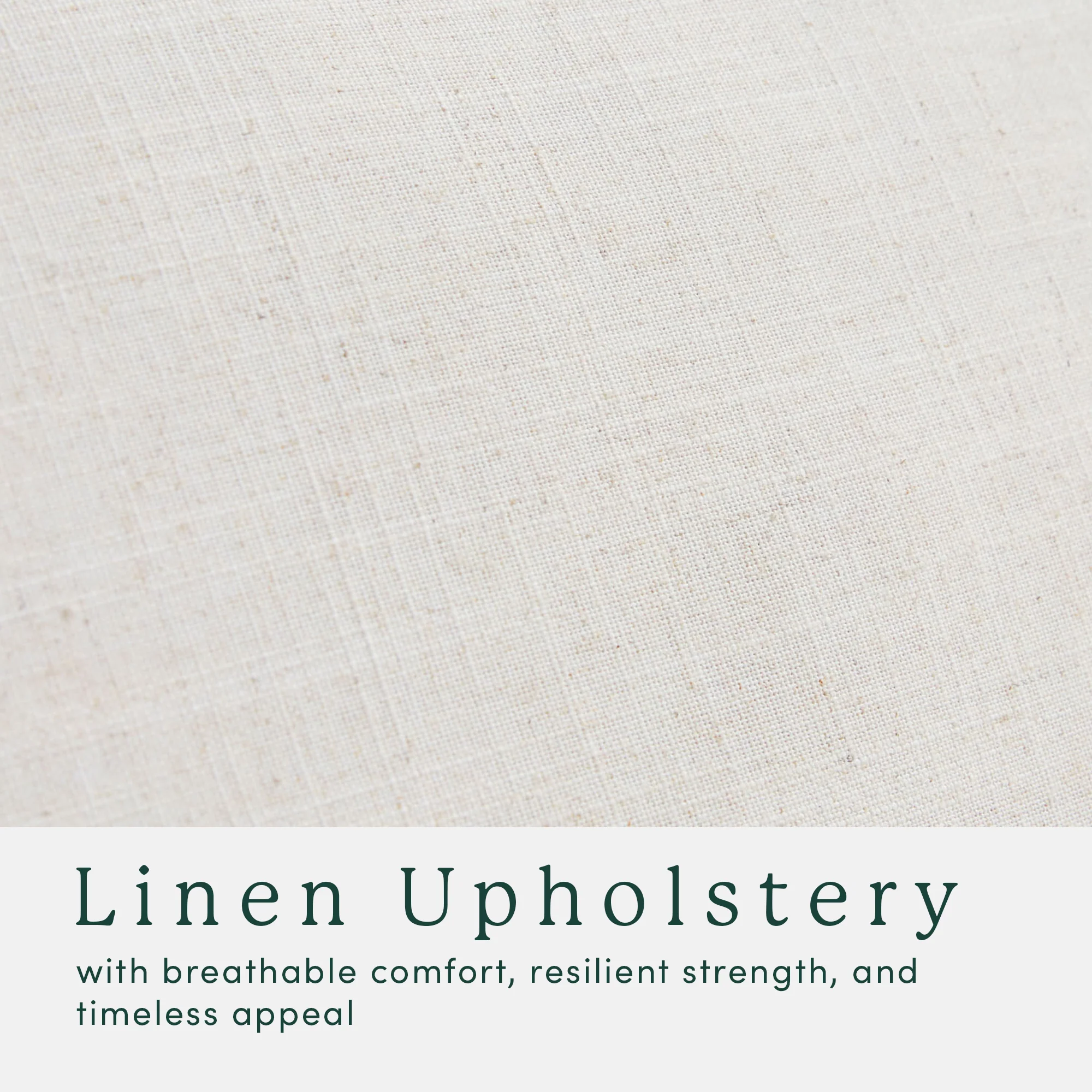 Nash Modern Farmhouse Easy Assembly Linen Large Ottoman - Image 4