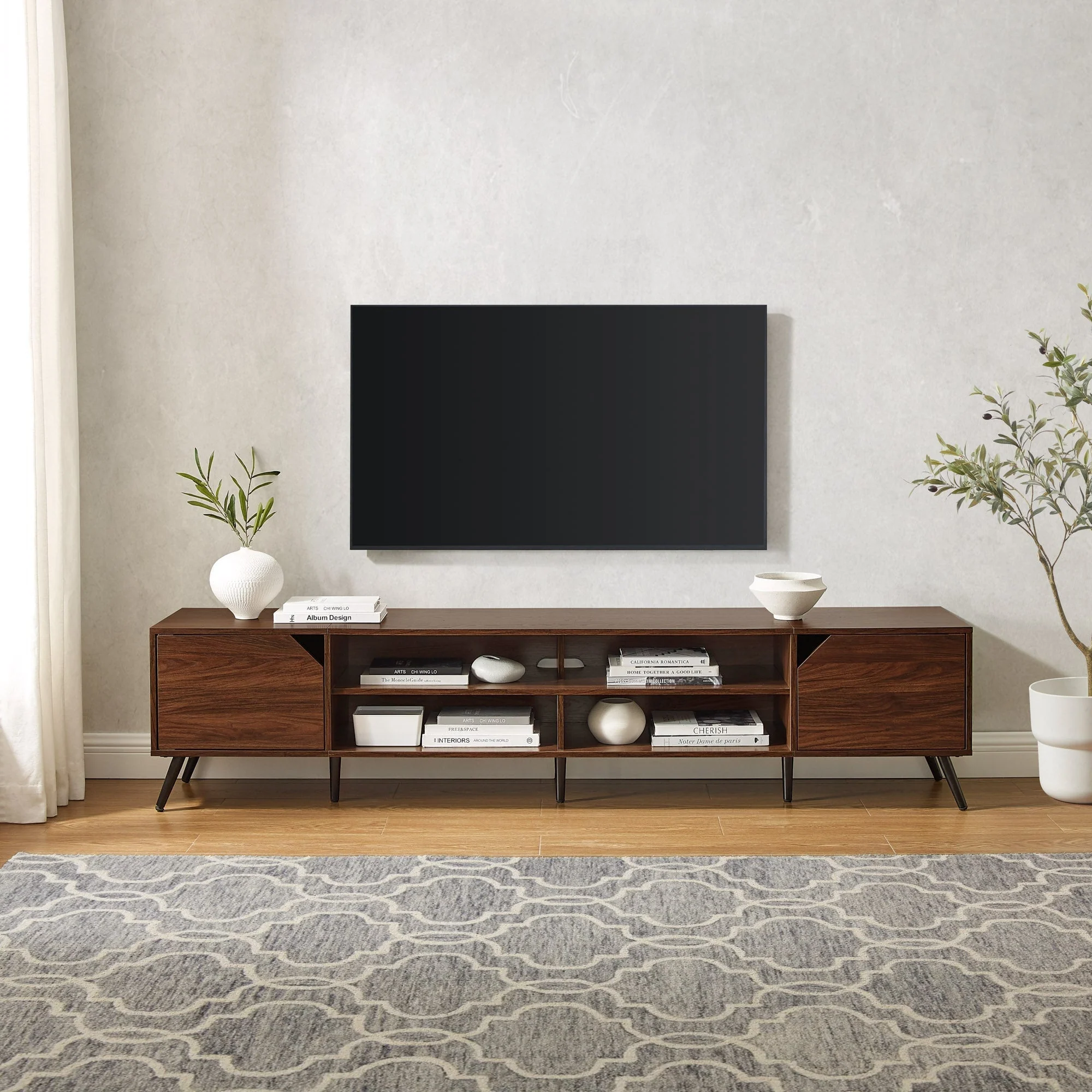 Noah Mid-Century Modern Angular TV Stand Collection - Image 3