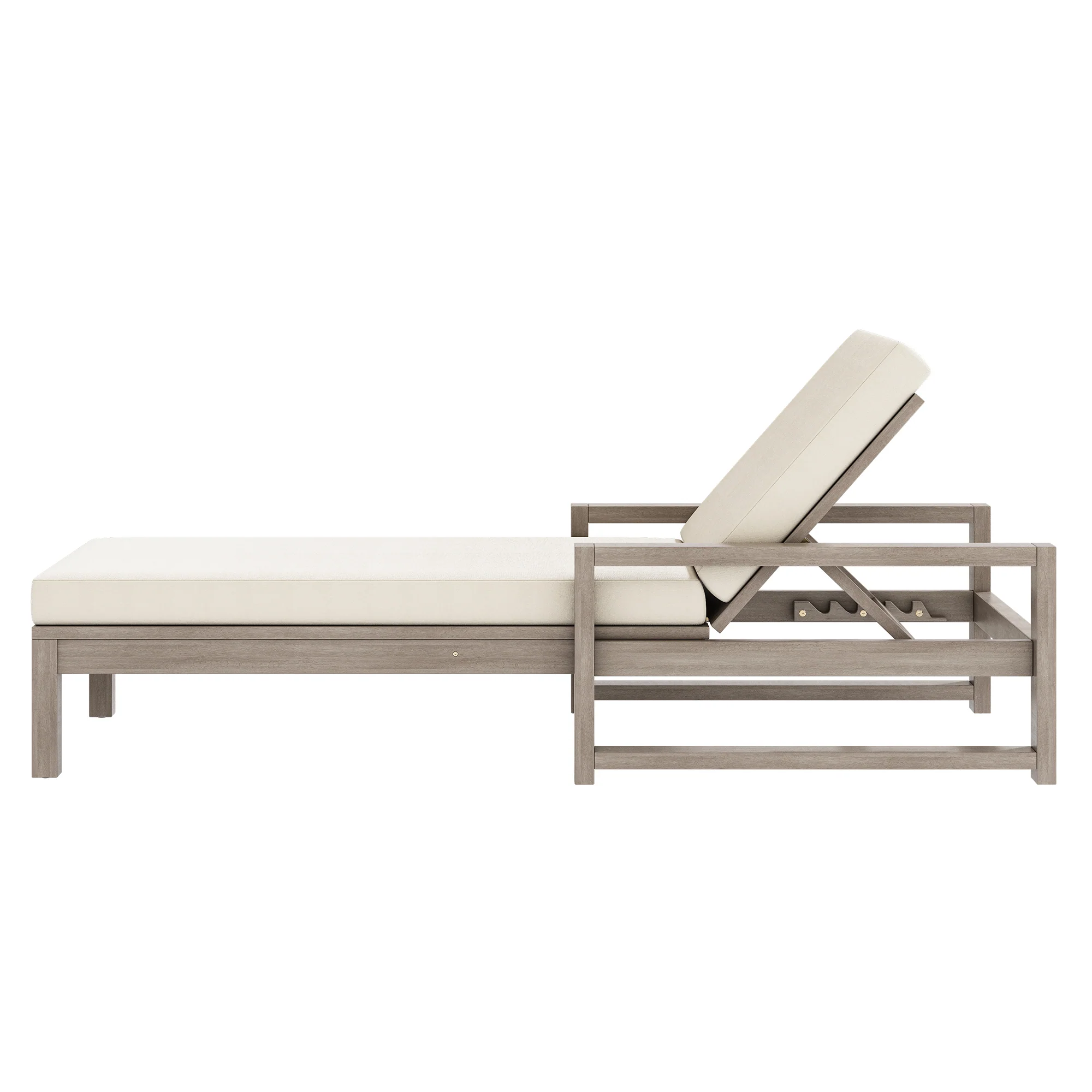 Outdoor Lounge Chair with Cushion & Adjustable Backrest - Image 14
