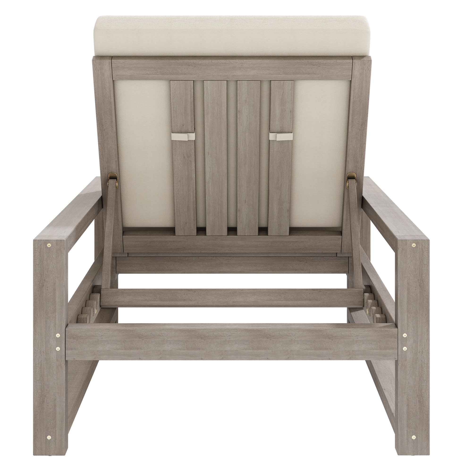 Outdoor Lounge Chair with Cushion & Adjustable Backrest - Image 16