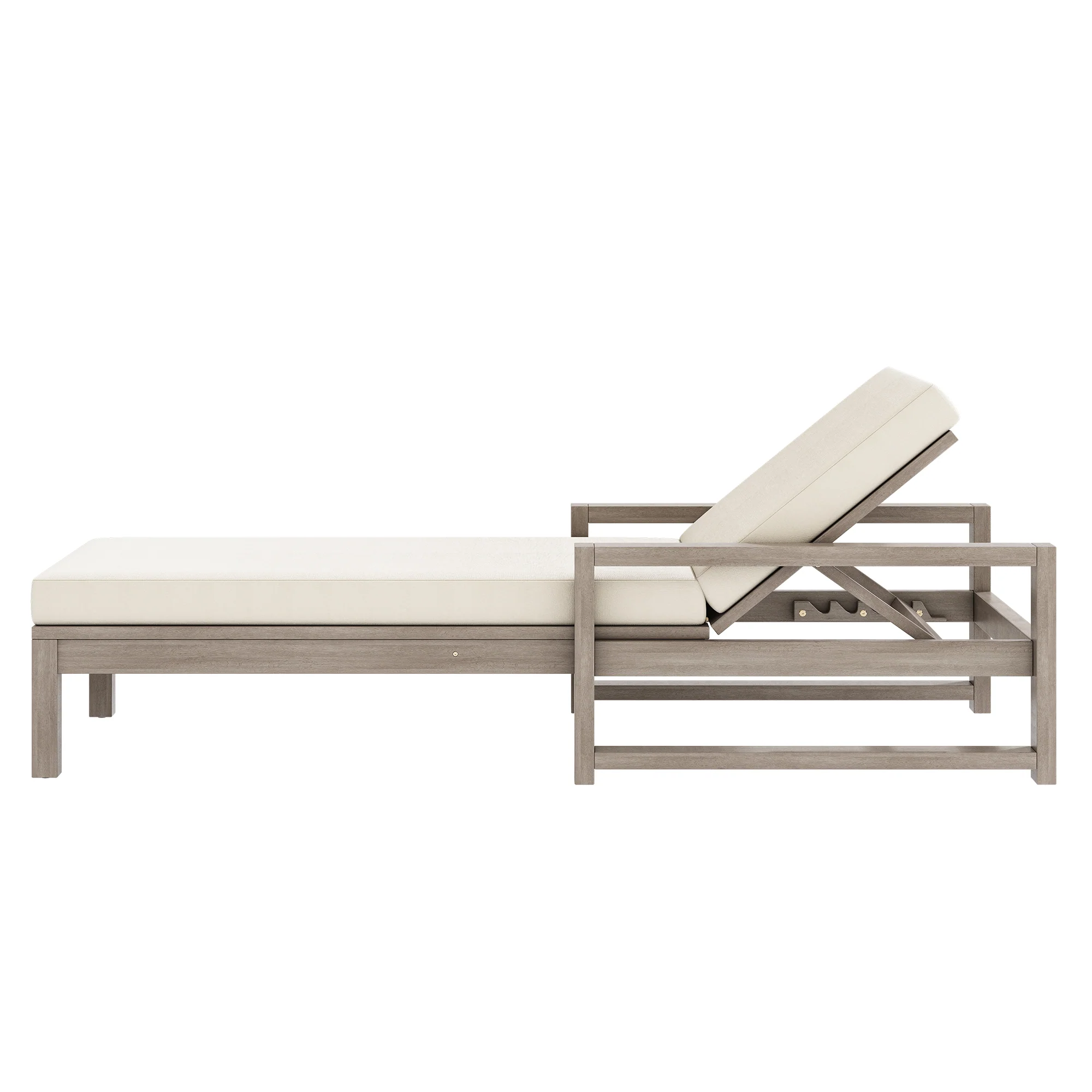 Outdoor Lounge Chair with Cushion & Adjustable Backrest - Image 17