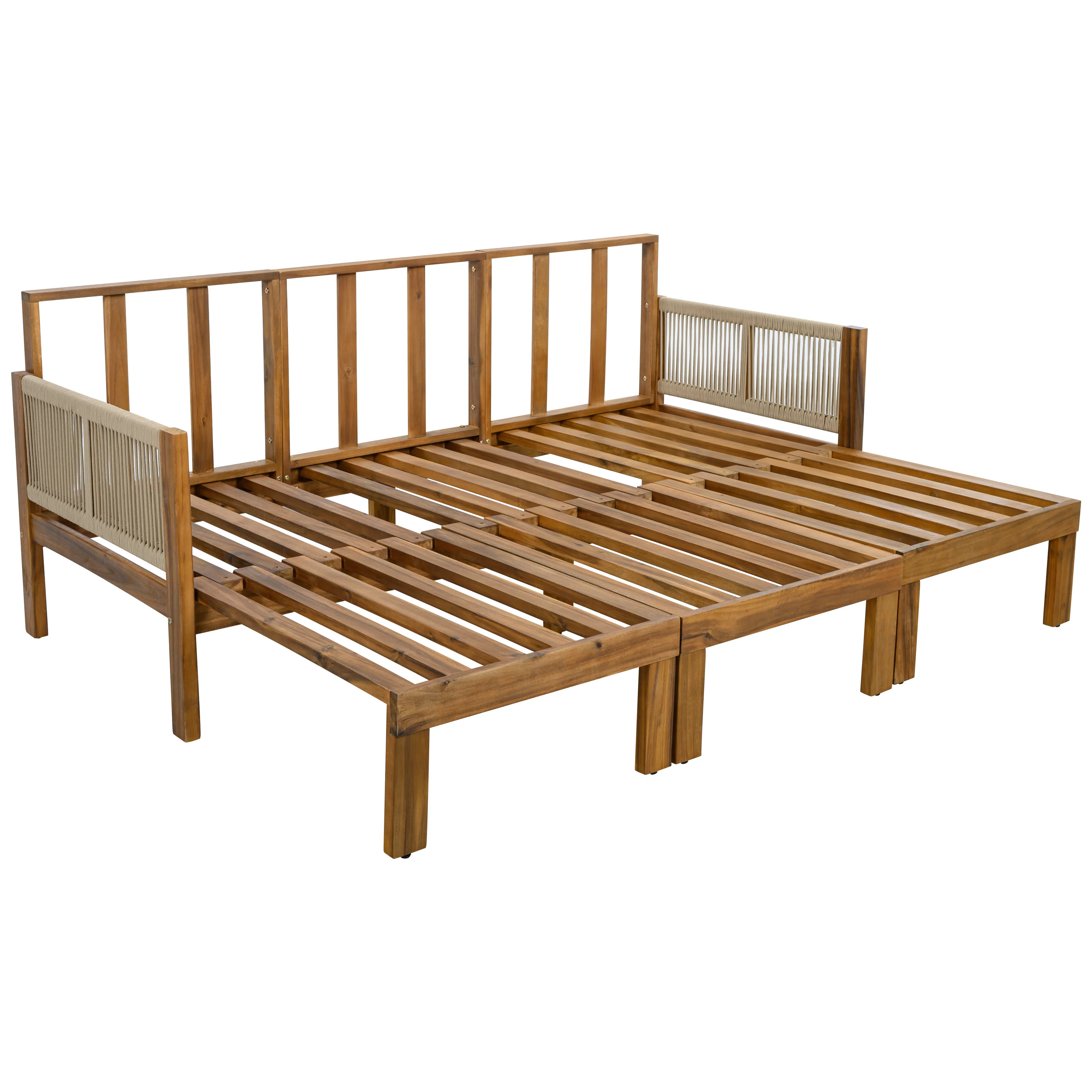 Outdoor Patio 3 Seat Sunbed Daybed Couch - Image 15