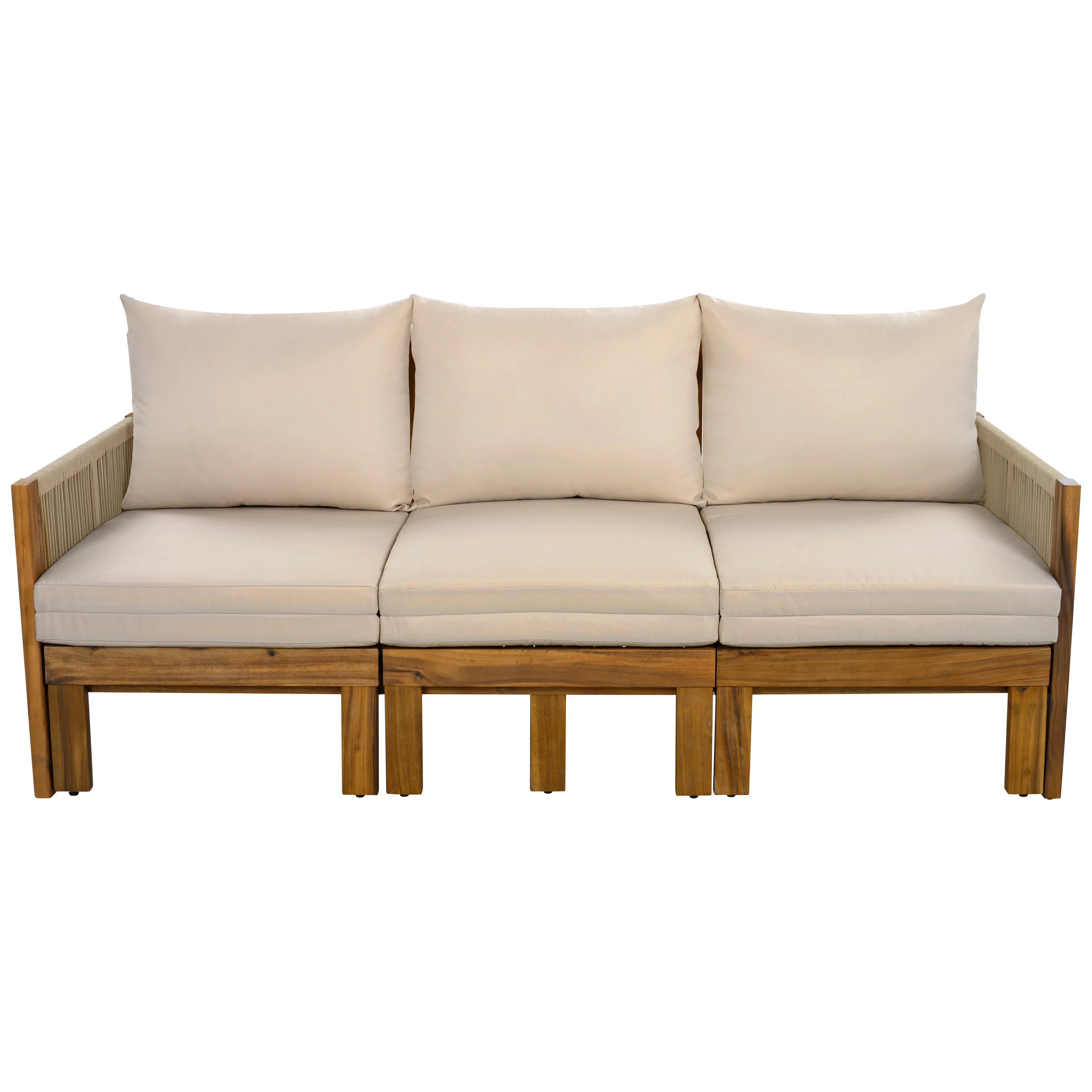 Outdoor Patio 3 Seat Sunbed Daybed Couch - Image 8