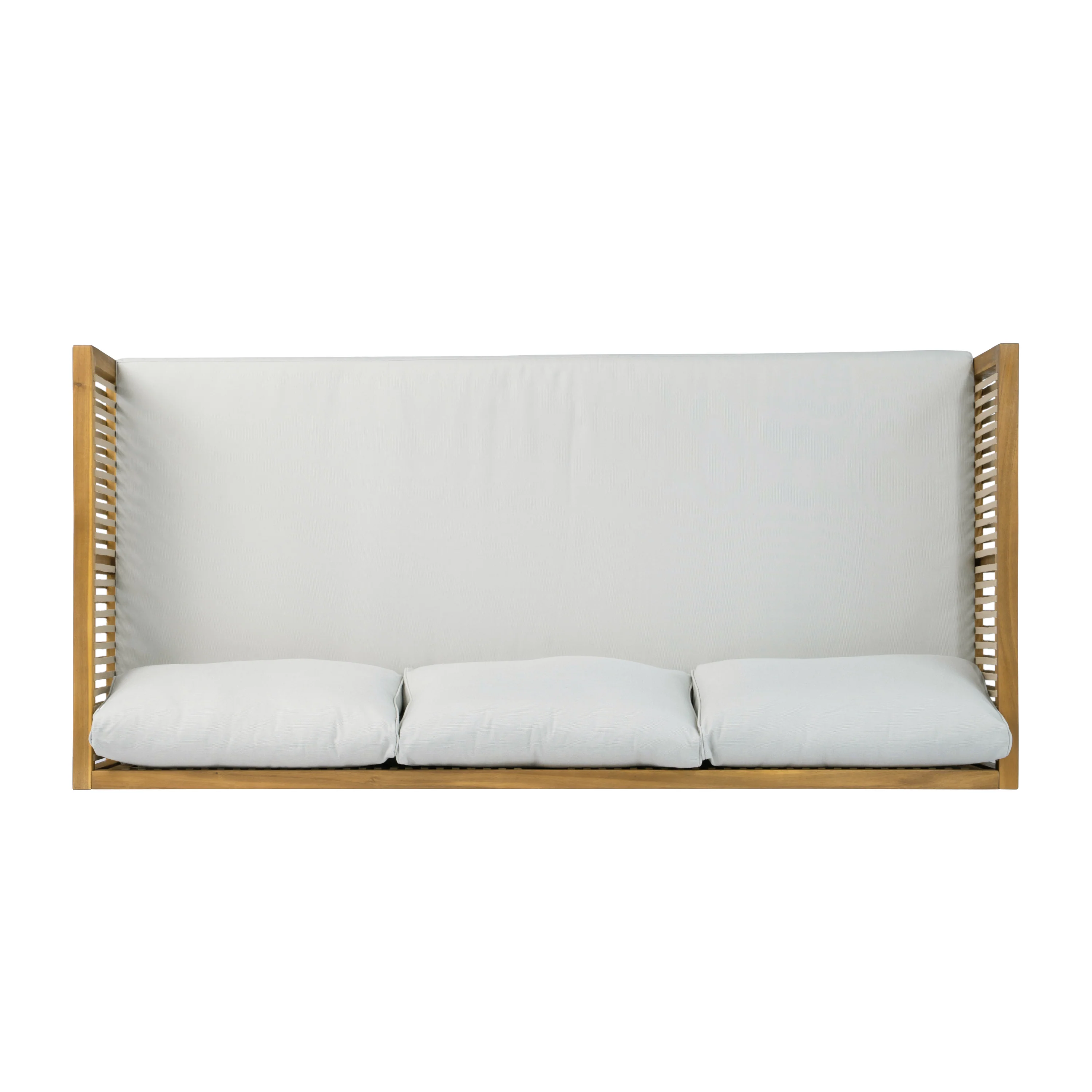 Outdoor Patio Acacia Wood Deep Seat Sofa Daybed - Image 10