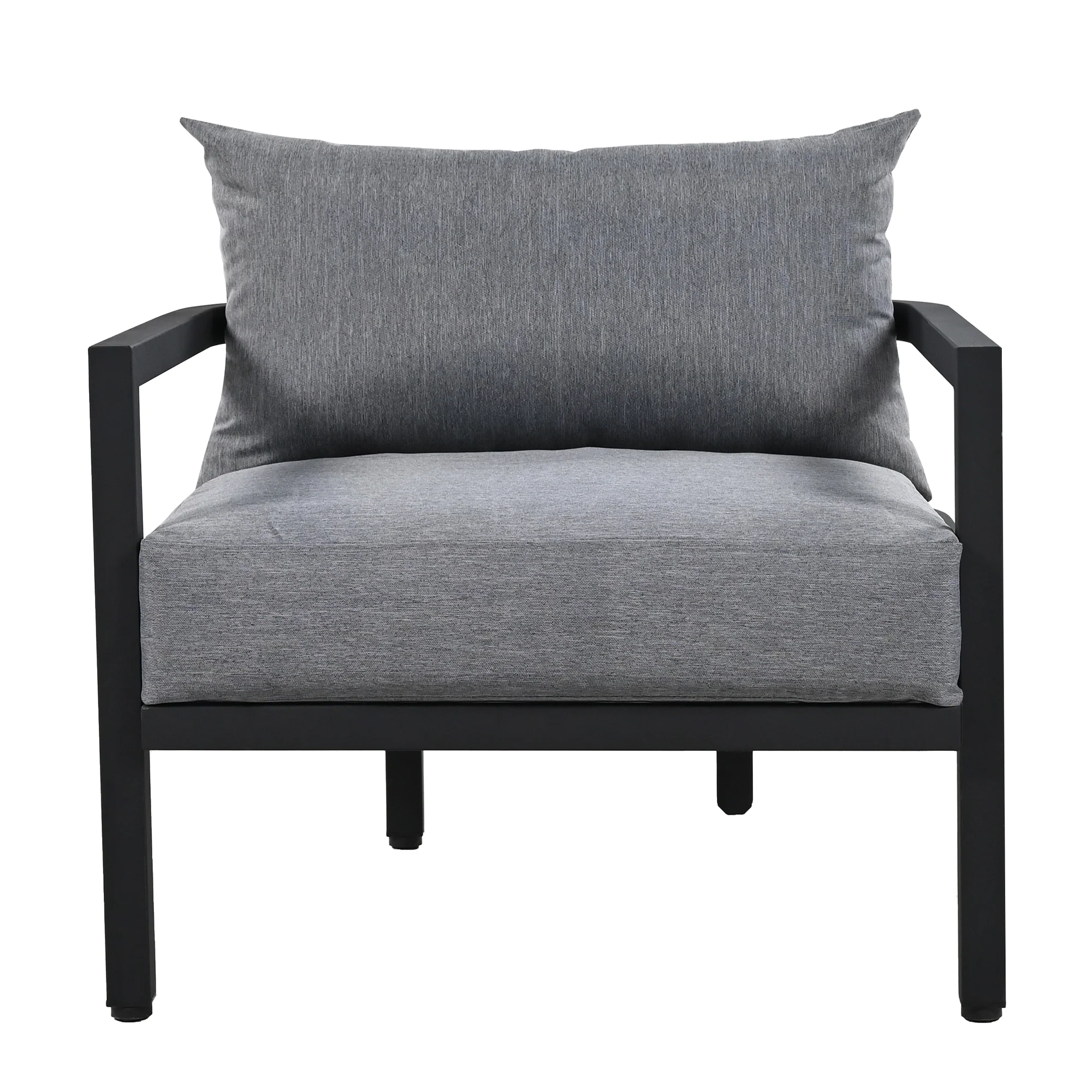 Walker Edison | Outdoor Patio Steel 4 Piece Sofa Set - Image 7