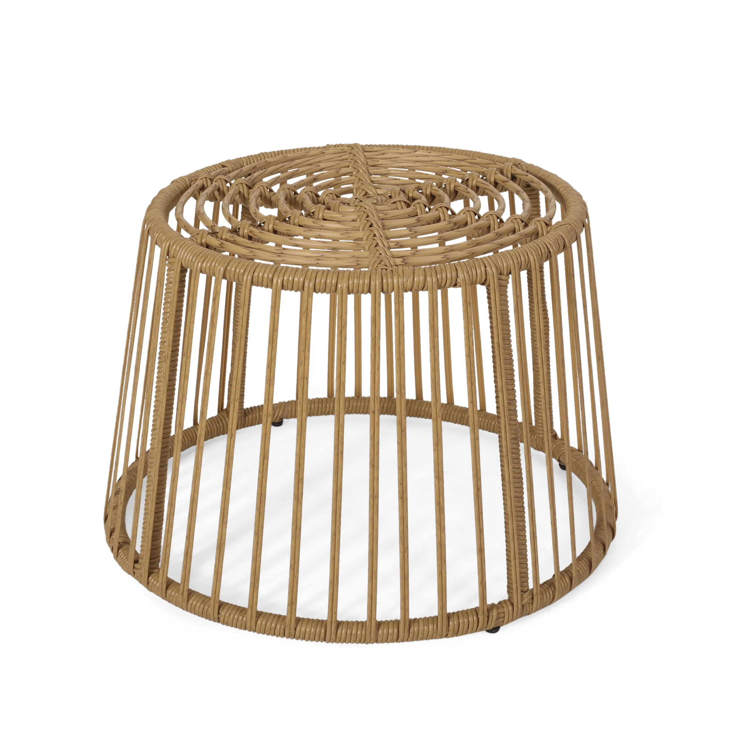 Walker Edison | Outdoor Rattan Side Table - Image 6