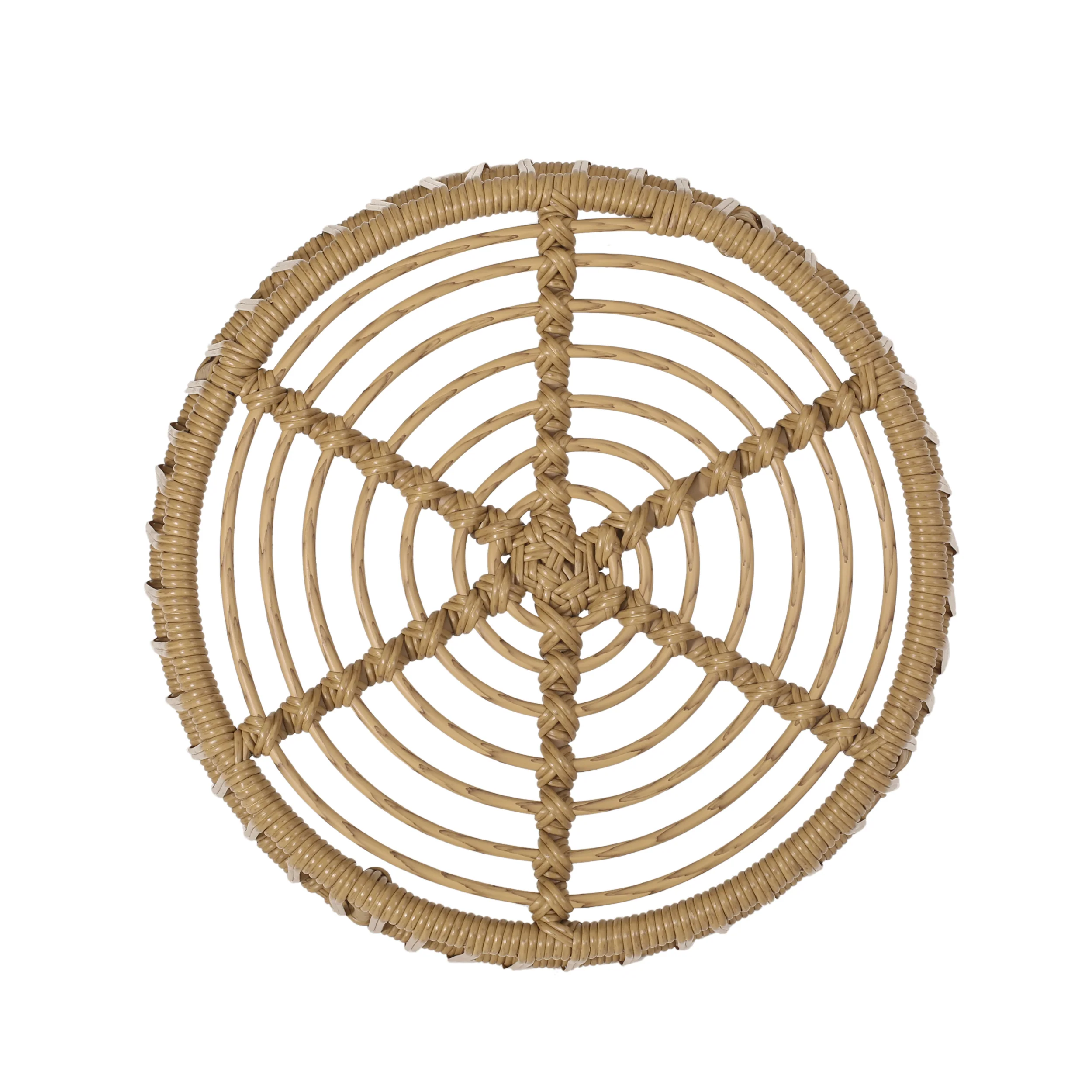 Walker Edison | Outdoor Rattan Side Table - Image 7
