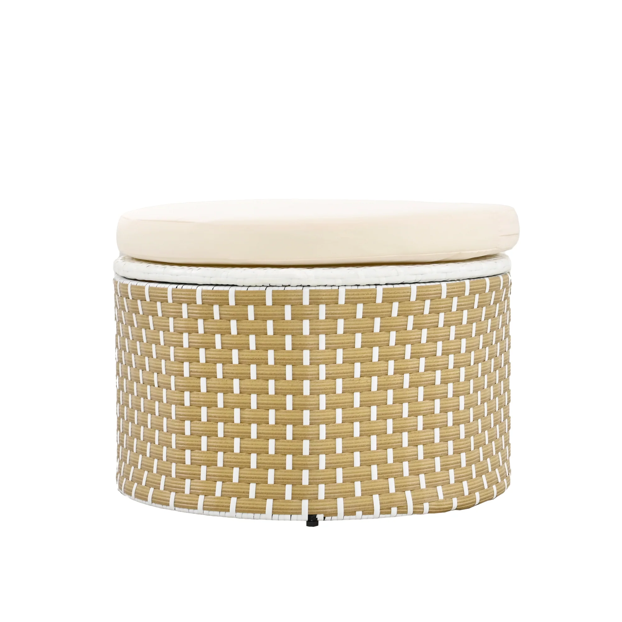 Walker Edison | Outdoor Round Modular Sunbed Sofa Set - Image 21