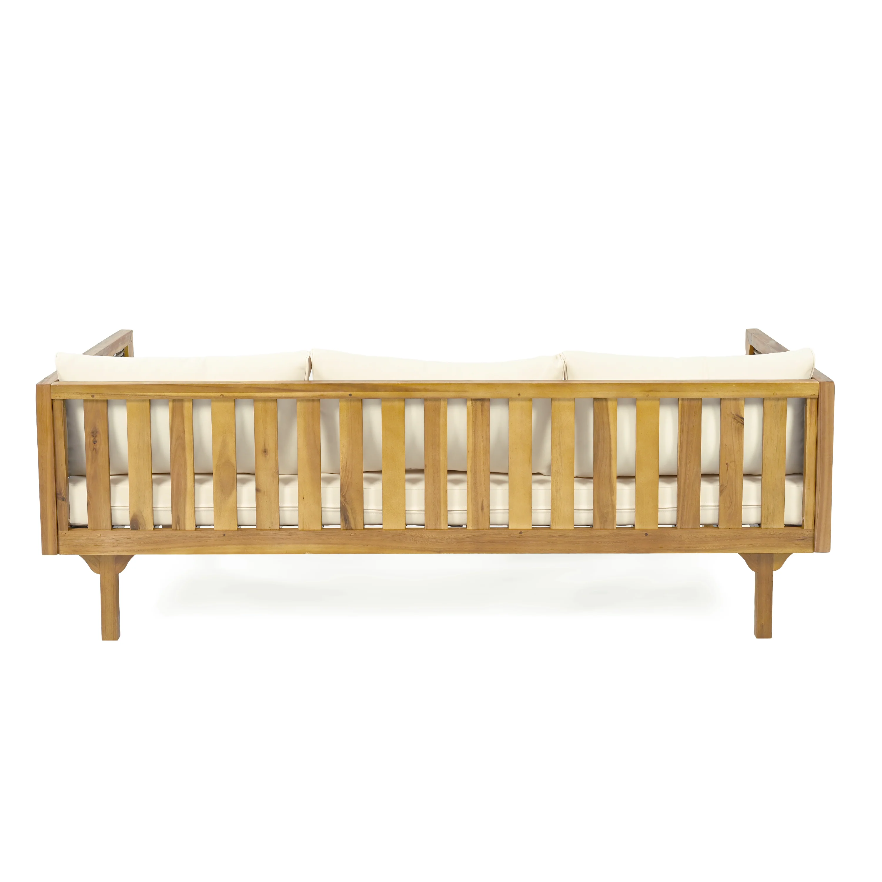 Walker Edison | Outdoor Teak Wood Daybed Sofa - Image 8