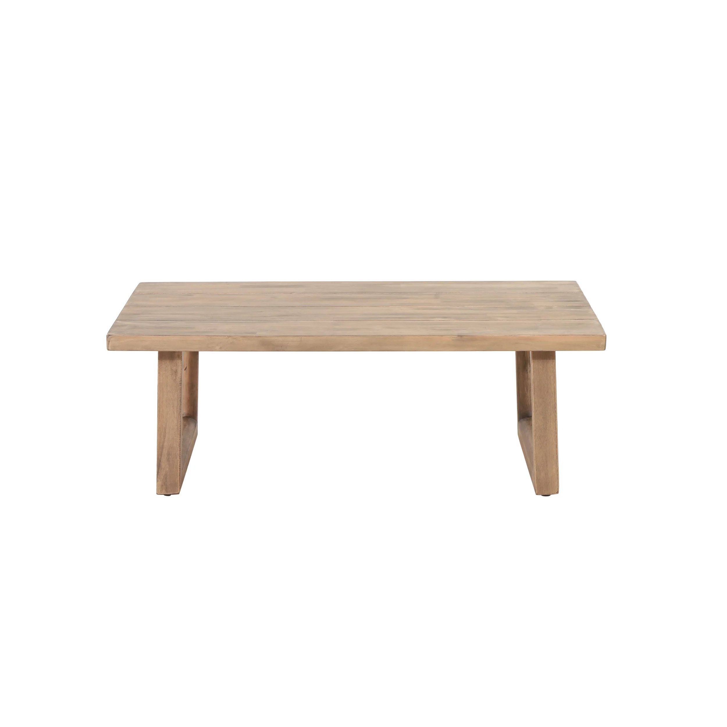 Outdoor Teak Wood Loveseat and Coffee Table Set with Cushions - Image 12