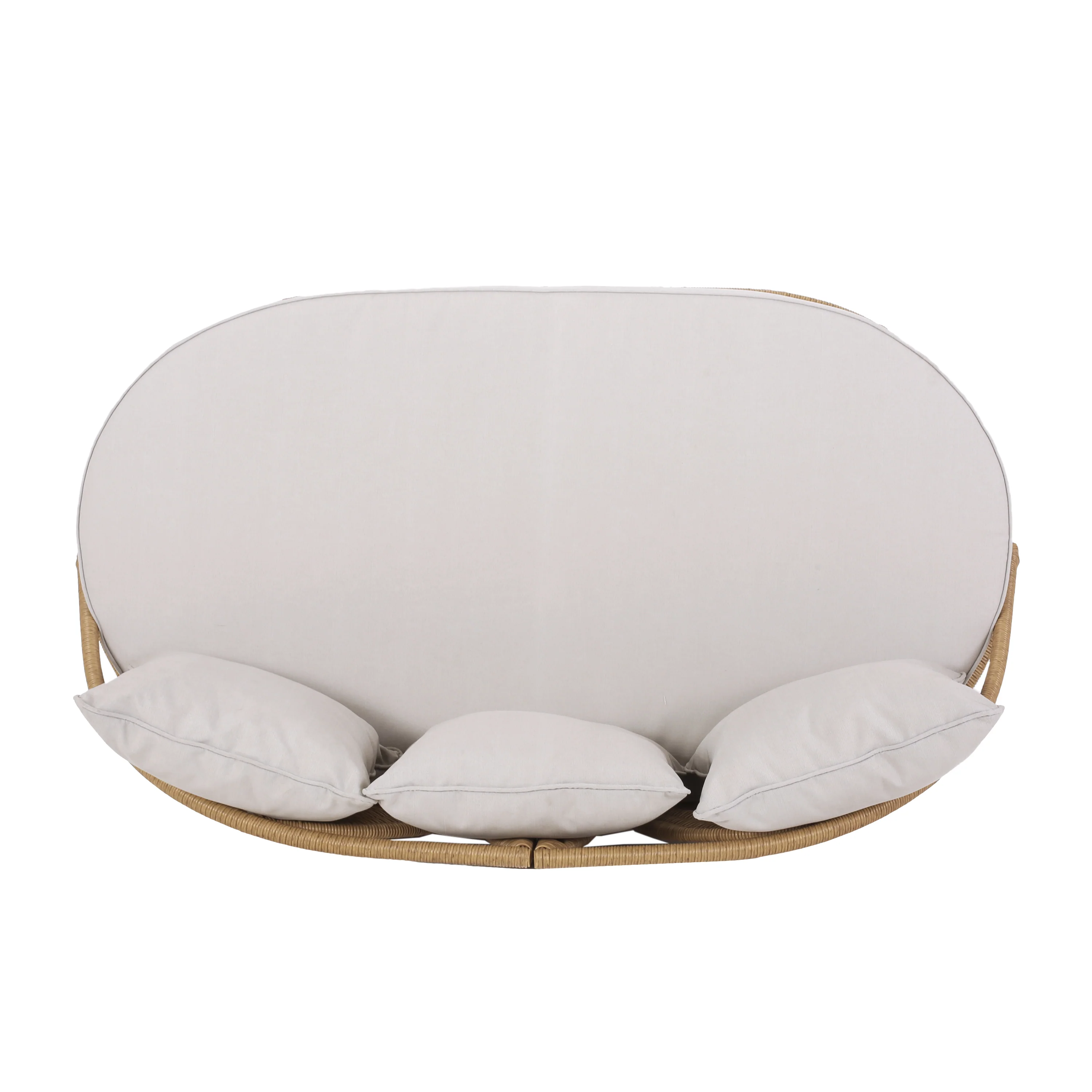 Walker Edison | Outdoor Wicker Daybed With Pillows - Image 9