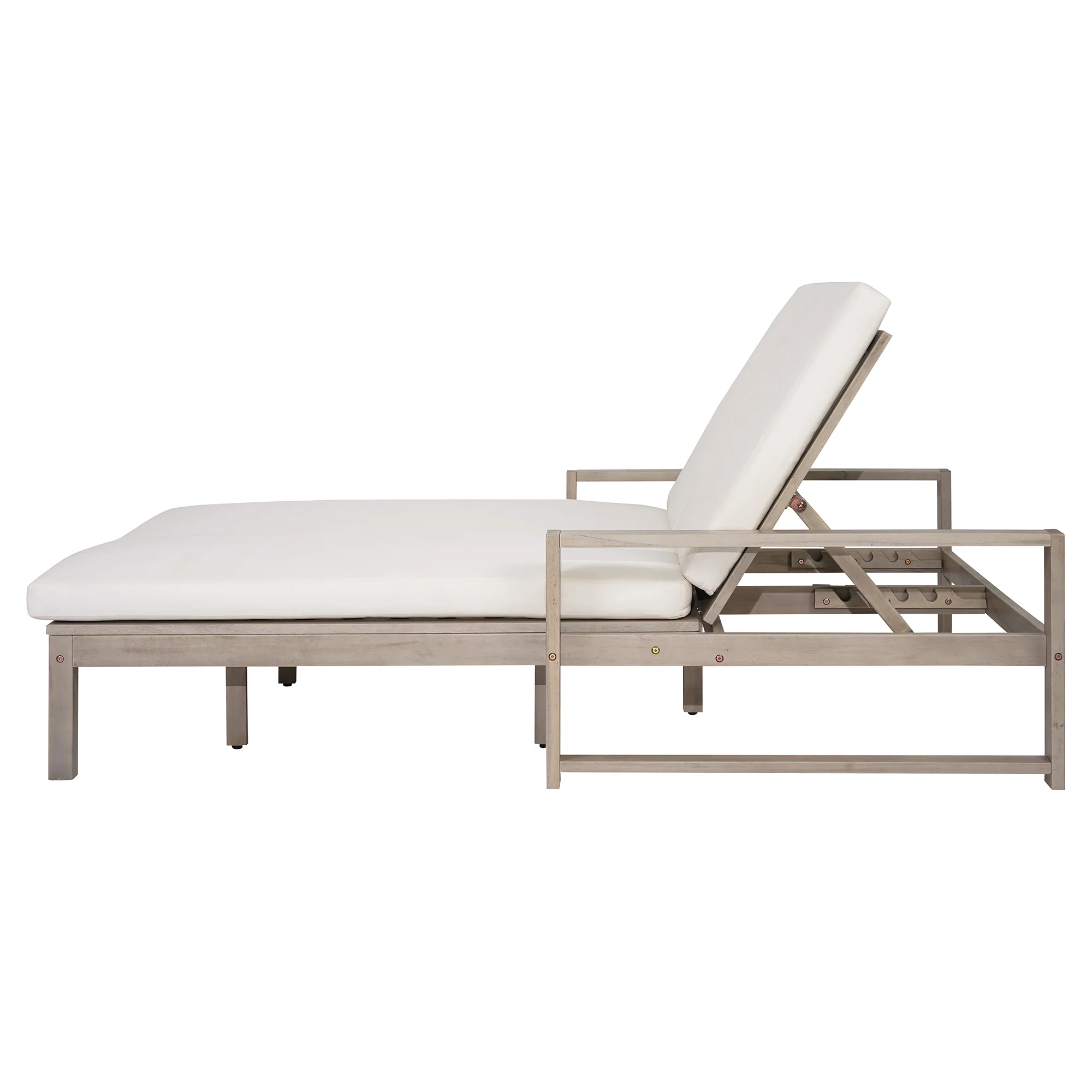 Outdoor Wide Double Lounge Chair with Adjustable Backrest with Removable Cushions - Image 19