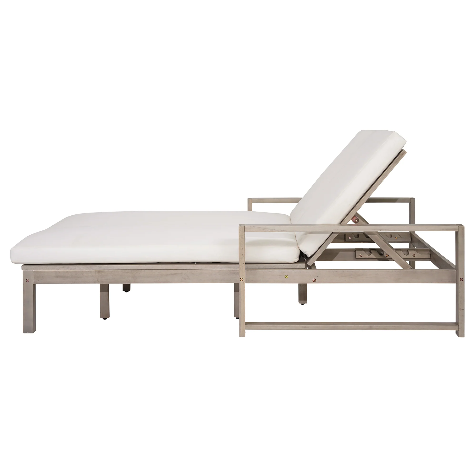 Outdoor Wide Double Lounge Chair with Adjustable Backrest with Removable Cushions - Image 23