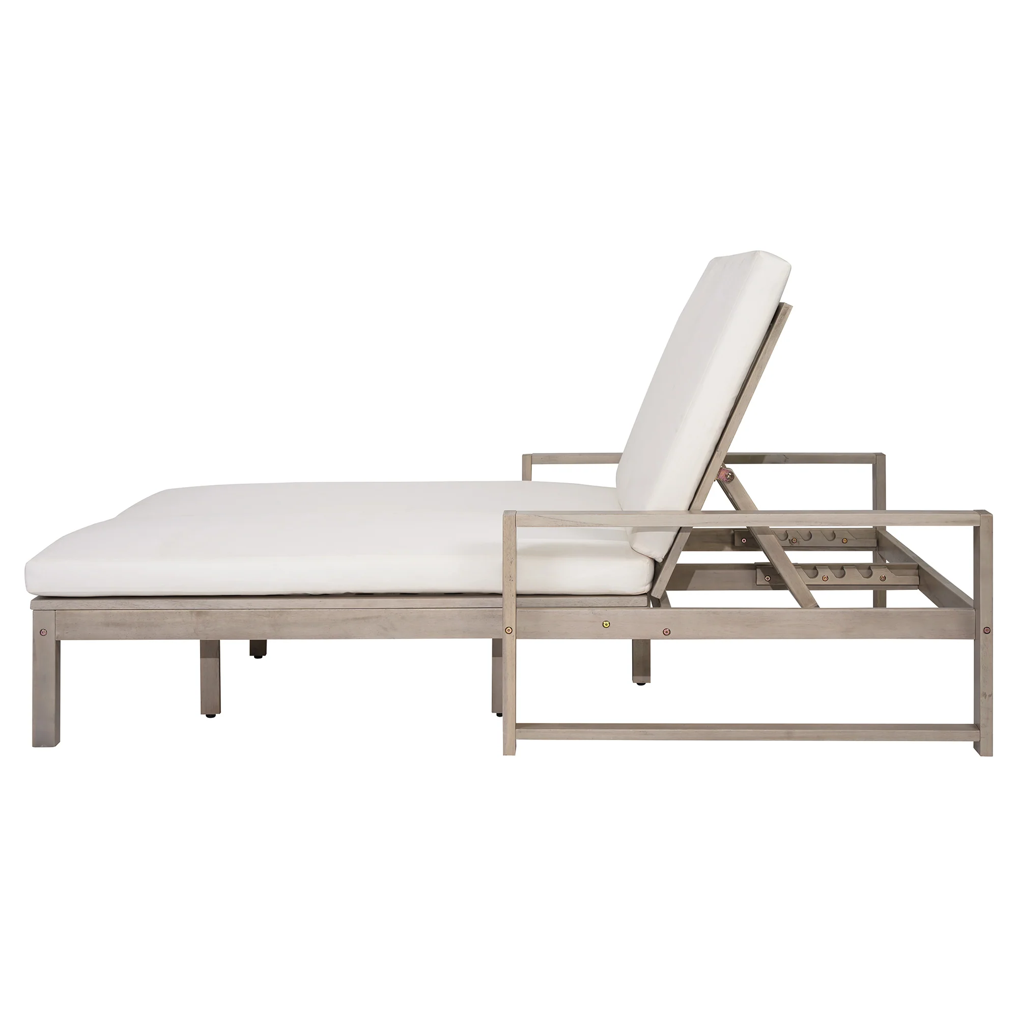 Outdoor Wide Double Lounge Chair with Adjustable Backrest with Removable Cushions - Image 24