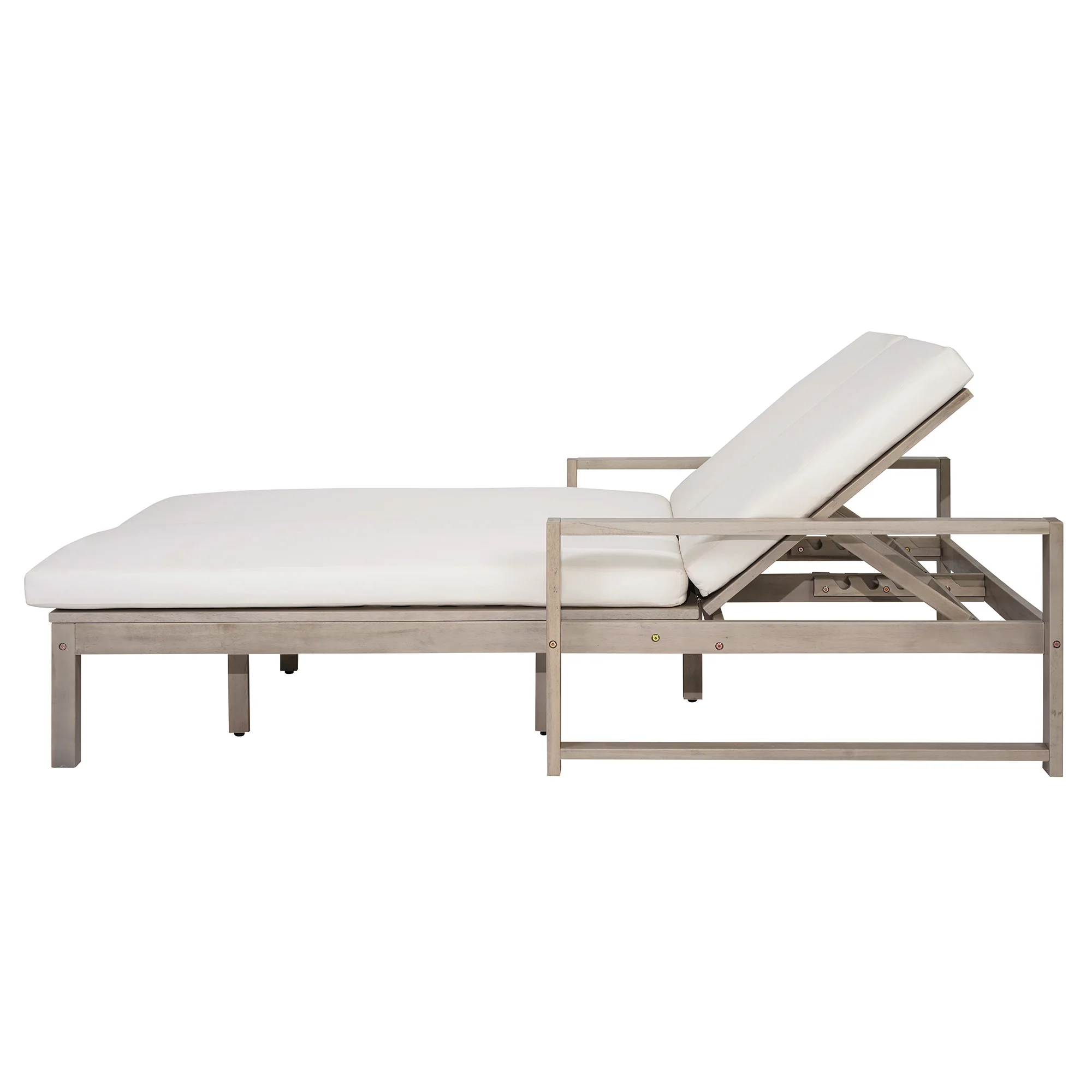 Outdoor Wide Double Lounge Chair with Adjustable Backrest with Removable Cushions - Image 25