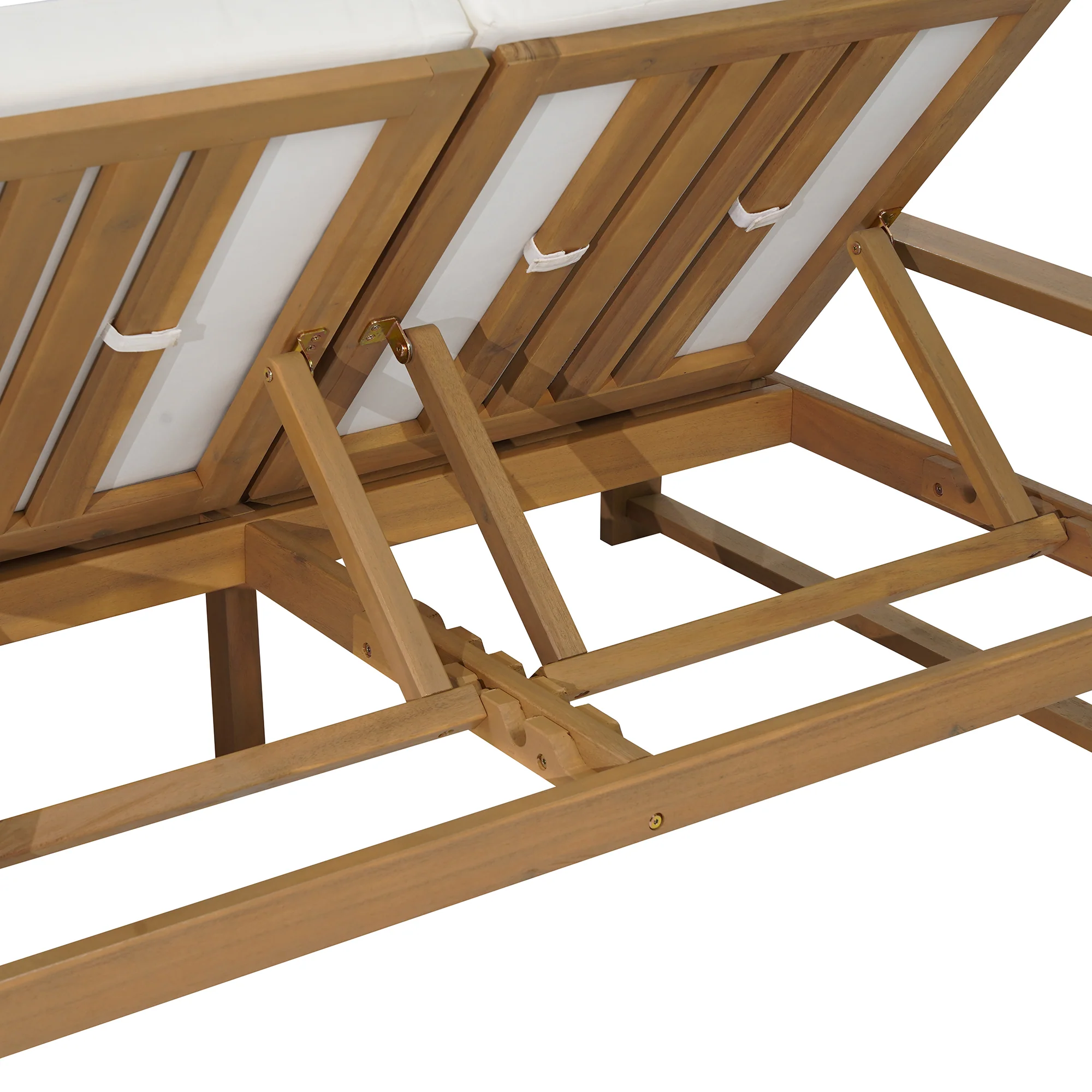 Outdoor Wide Double Lounge Chair with Adjustable Backrest with Removable Cushions - Image 34