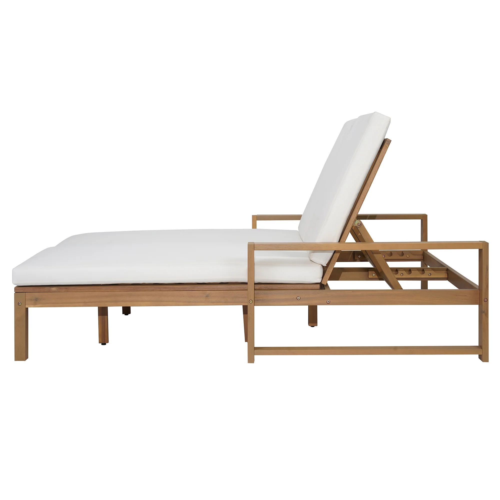 Outdoor Wide Double Lounge Chair with Adjustable Backrest with Removable Cushions - Image 40