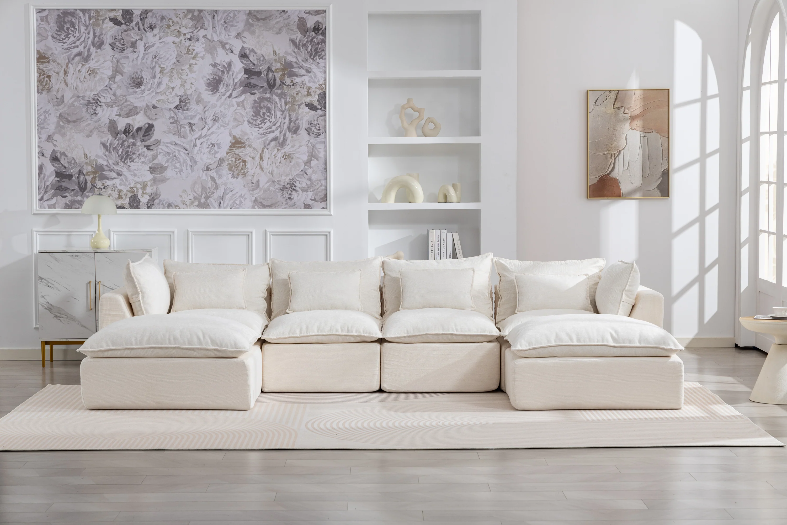 Oversized Cloud Modular 129.8"in Sectional Sofa - Image 10