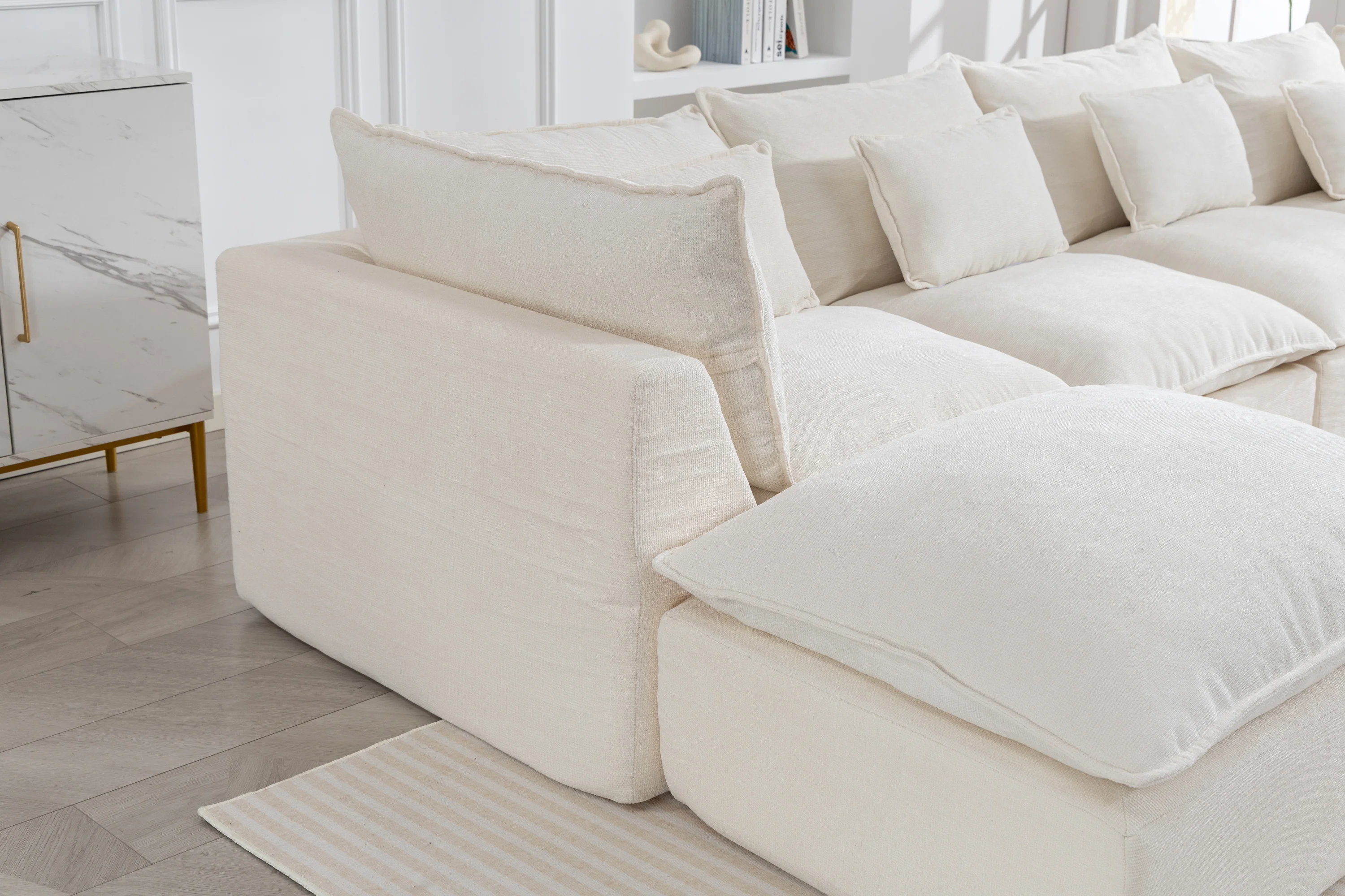 Oversized Cloud Modular 129.8"in Sectional Sofa - Image 16